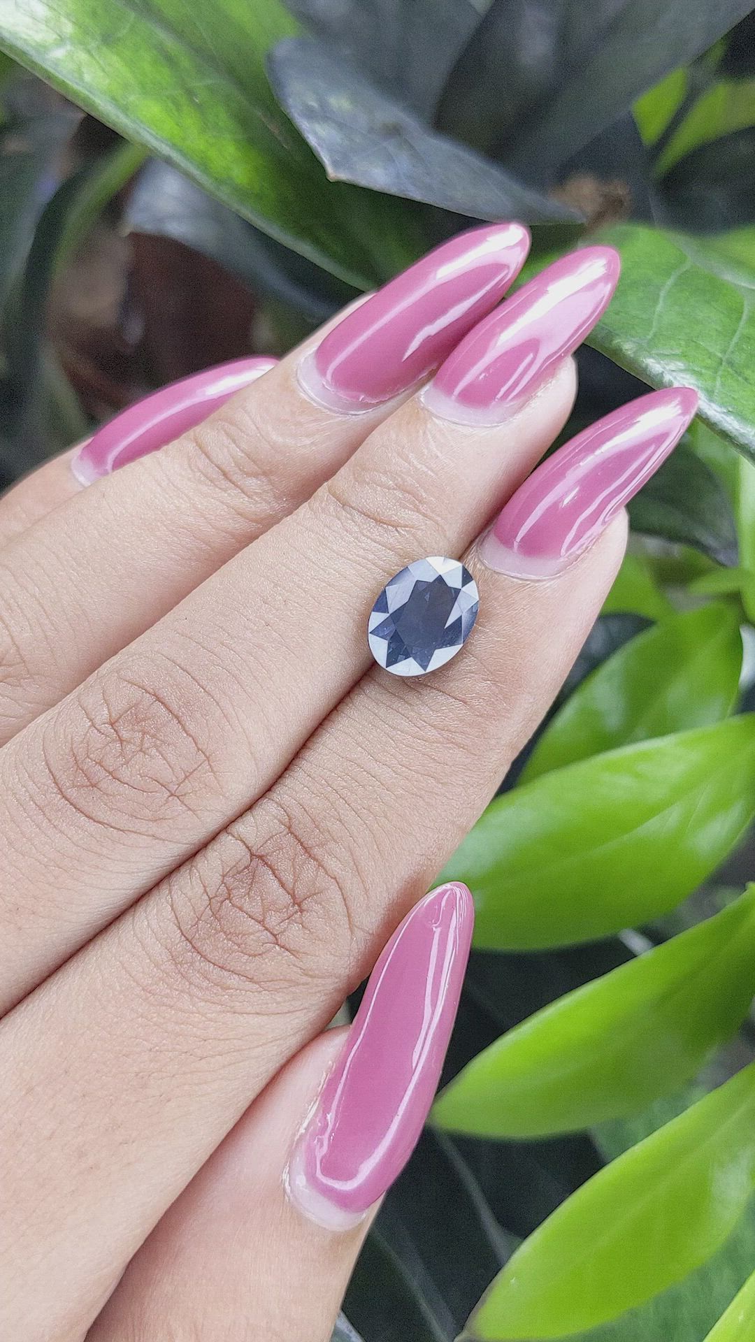 3.07 Ct. Blue Sapphire from Ceylon (Sri Lanka) Size Video