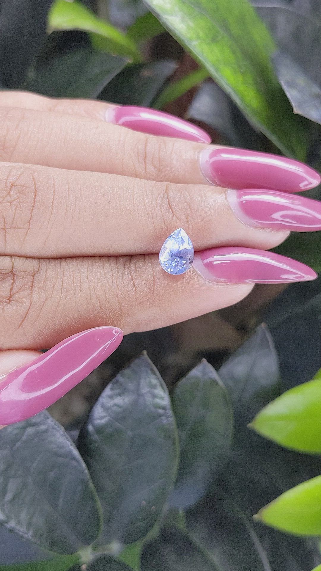 1.54 Ct. Blue Sapphire from Ceylon (Sri Lanka) Size Video