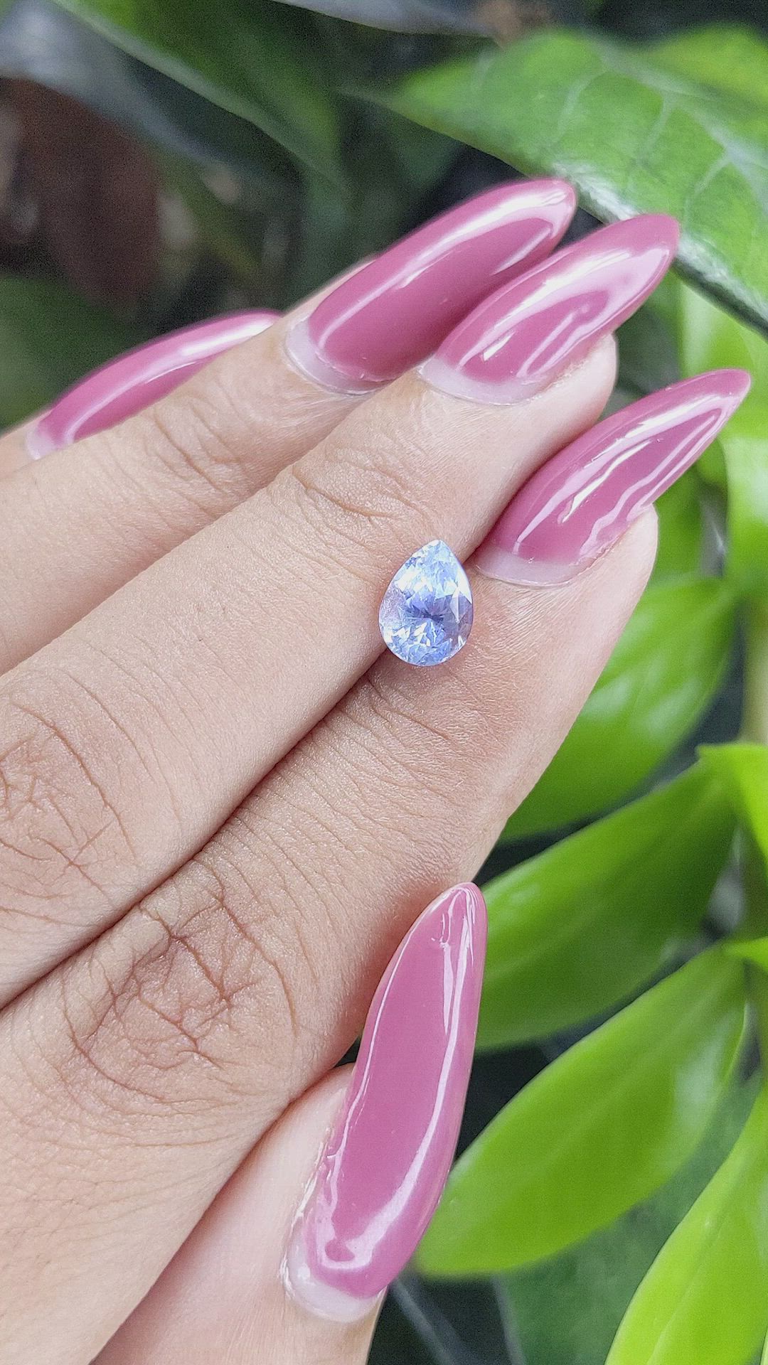 1.54 Ct. Blue Sapphire from Ceylon (Sri Lanka) Size Video