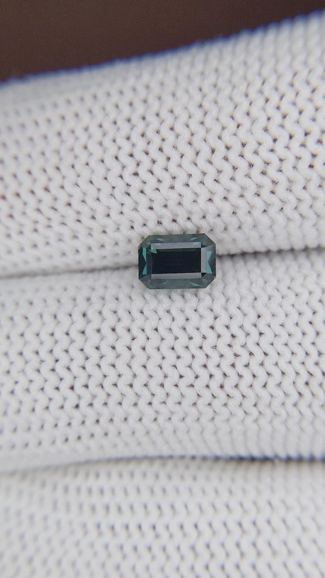 1.22 Ct. Bluish Green Sapphire from Tanzania Size Video