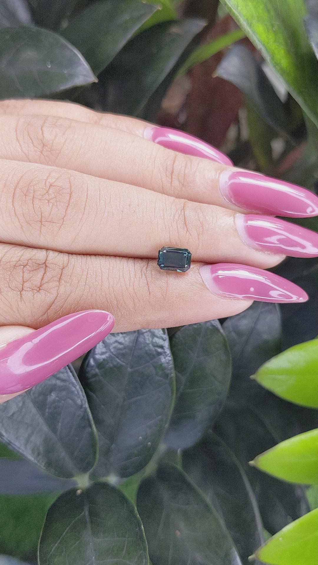 1.22 Ct. Bluish Green Sapphire from Tanzania Size Video