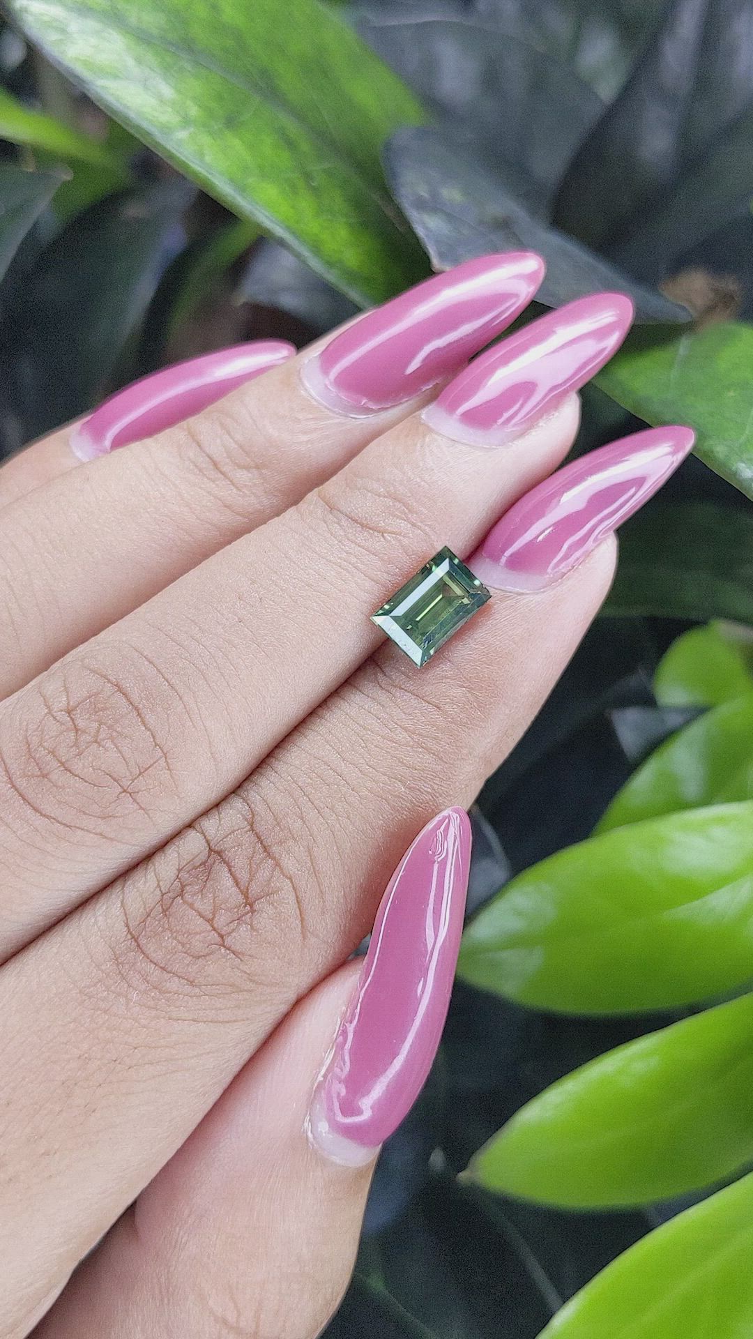 2.00 Ct. Yellowish Green Sapphire from Madagascar Size Video