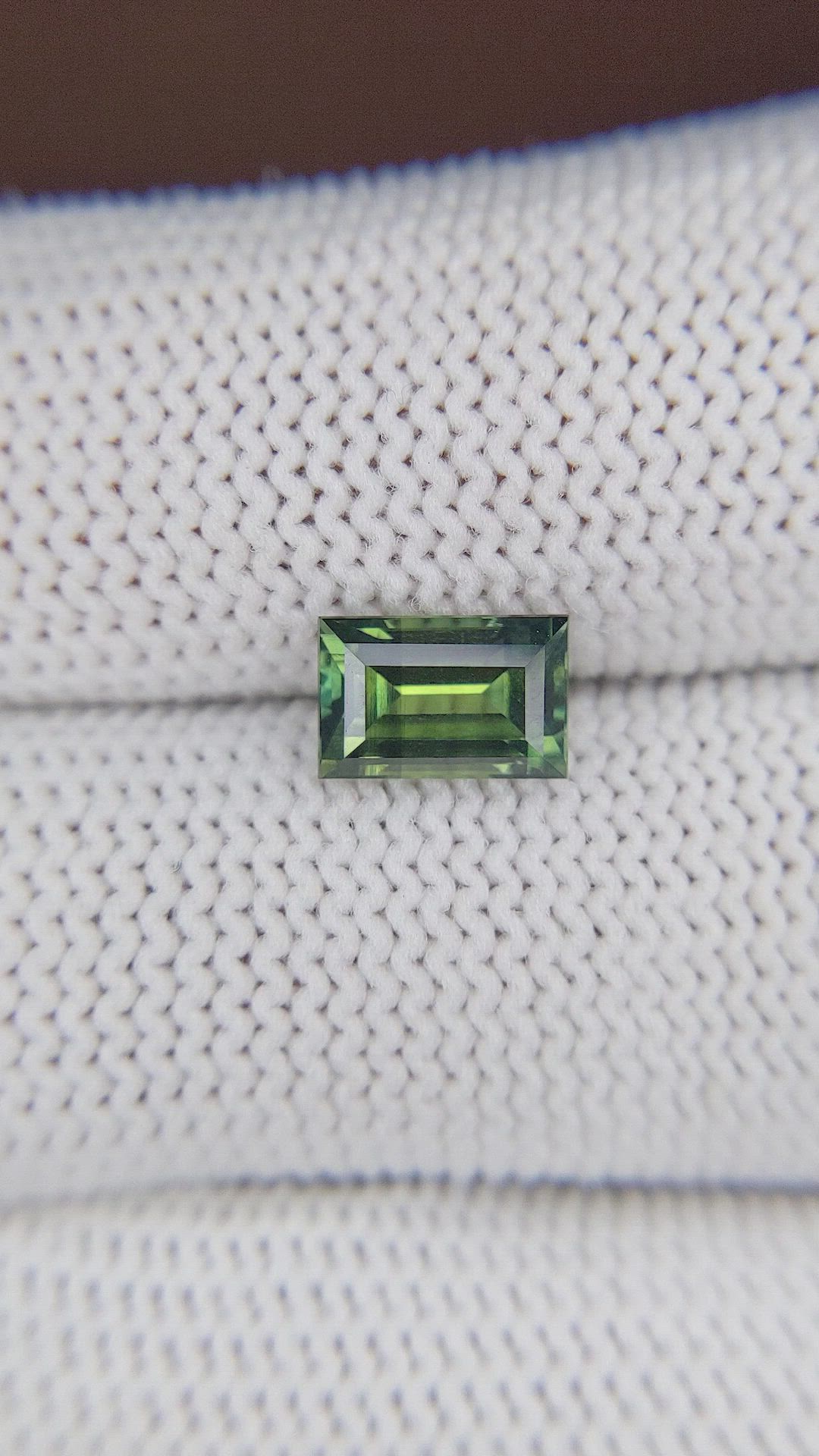 2.00 Ct. Yellowish Green Sapphire from Madagascar Size Video
