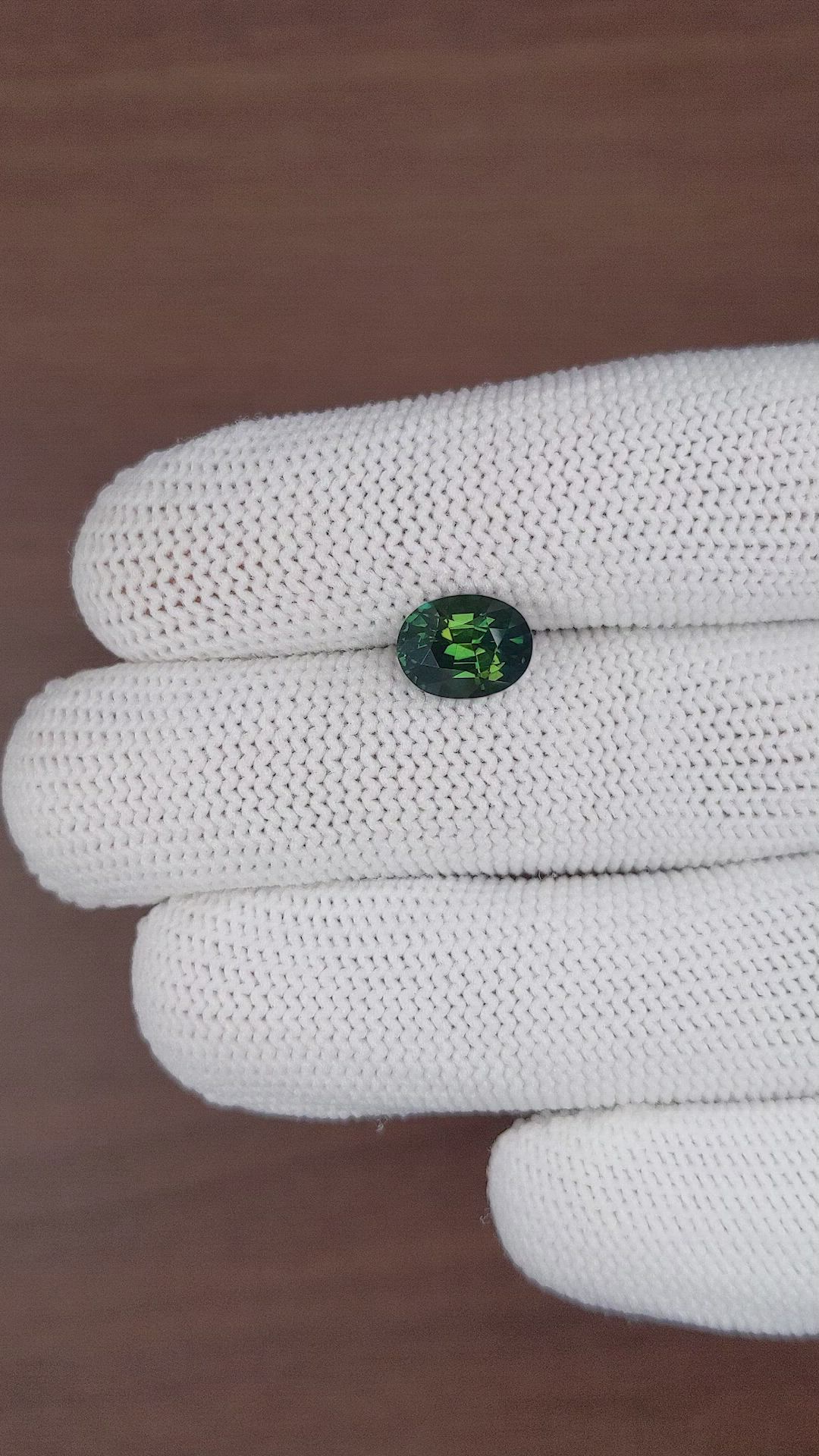 2.80 Ct. Green Sapphire from Madagascar Size Video