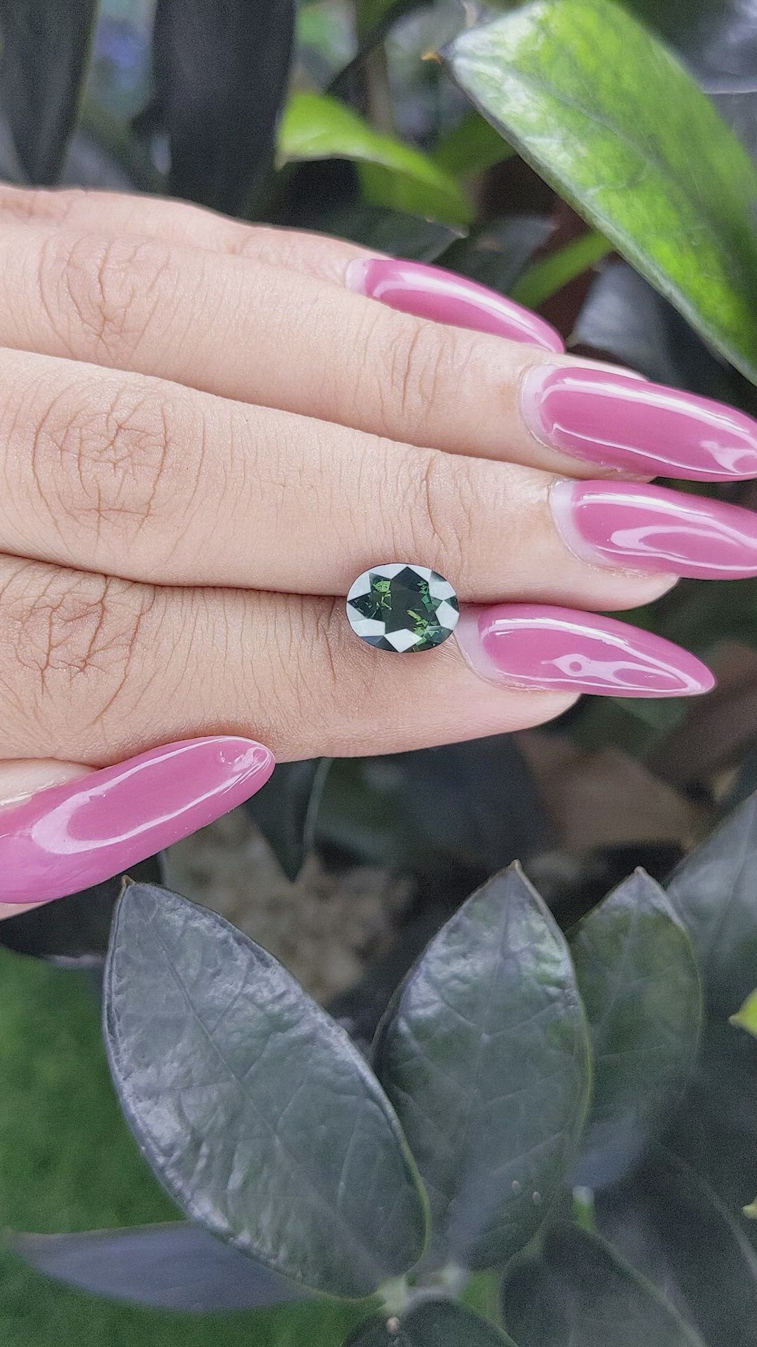 2.80 Ct. Green Sapphire from Madagascar Size Video