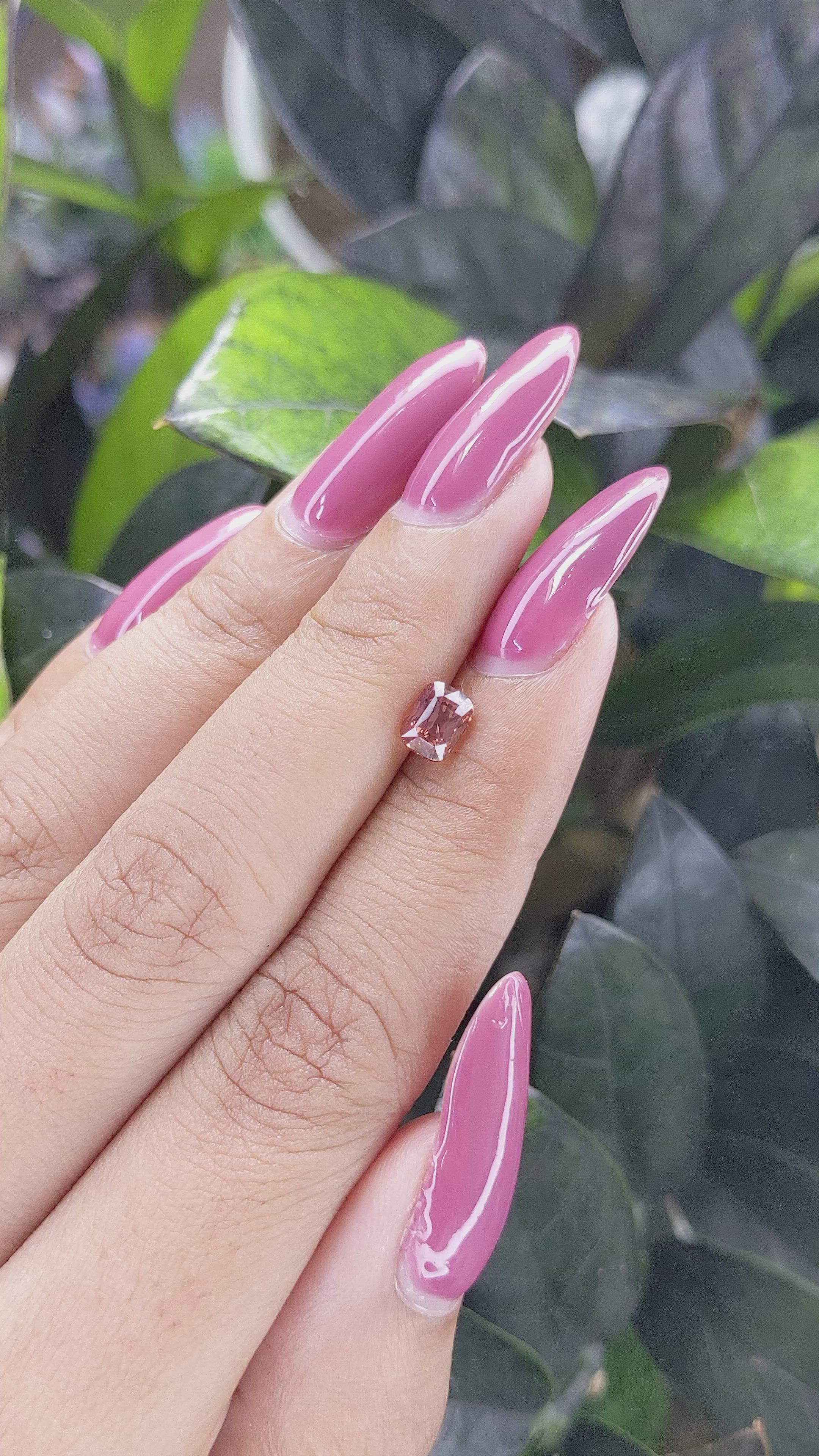 1.03 Ct. Padparadscha Sapphire from Africa Size Video