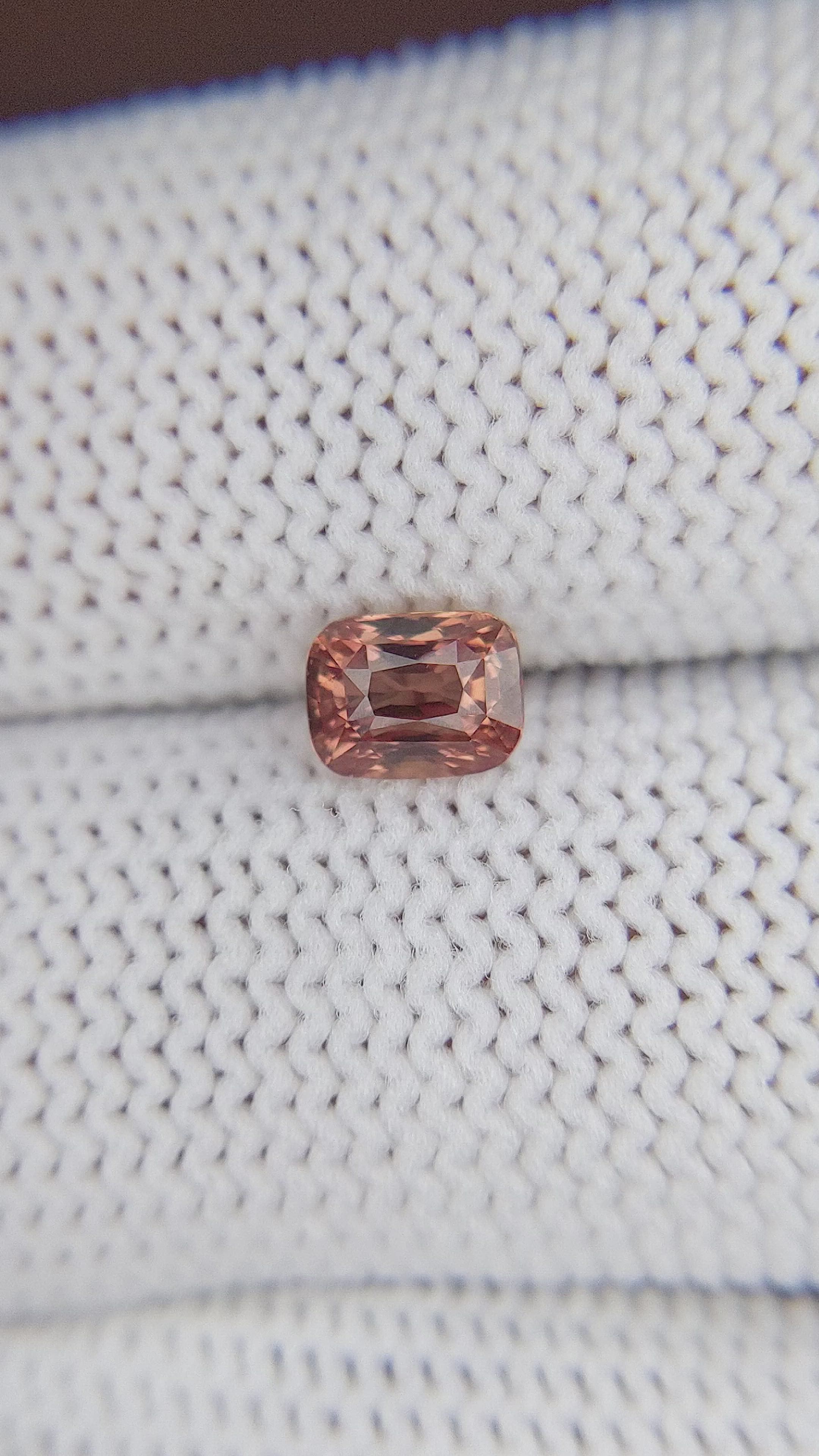 1.03 Ct. Padparadscha Sapphire from Africa Size Video
