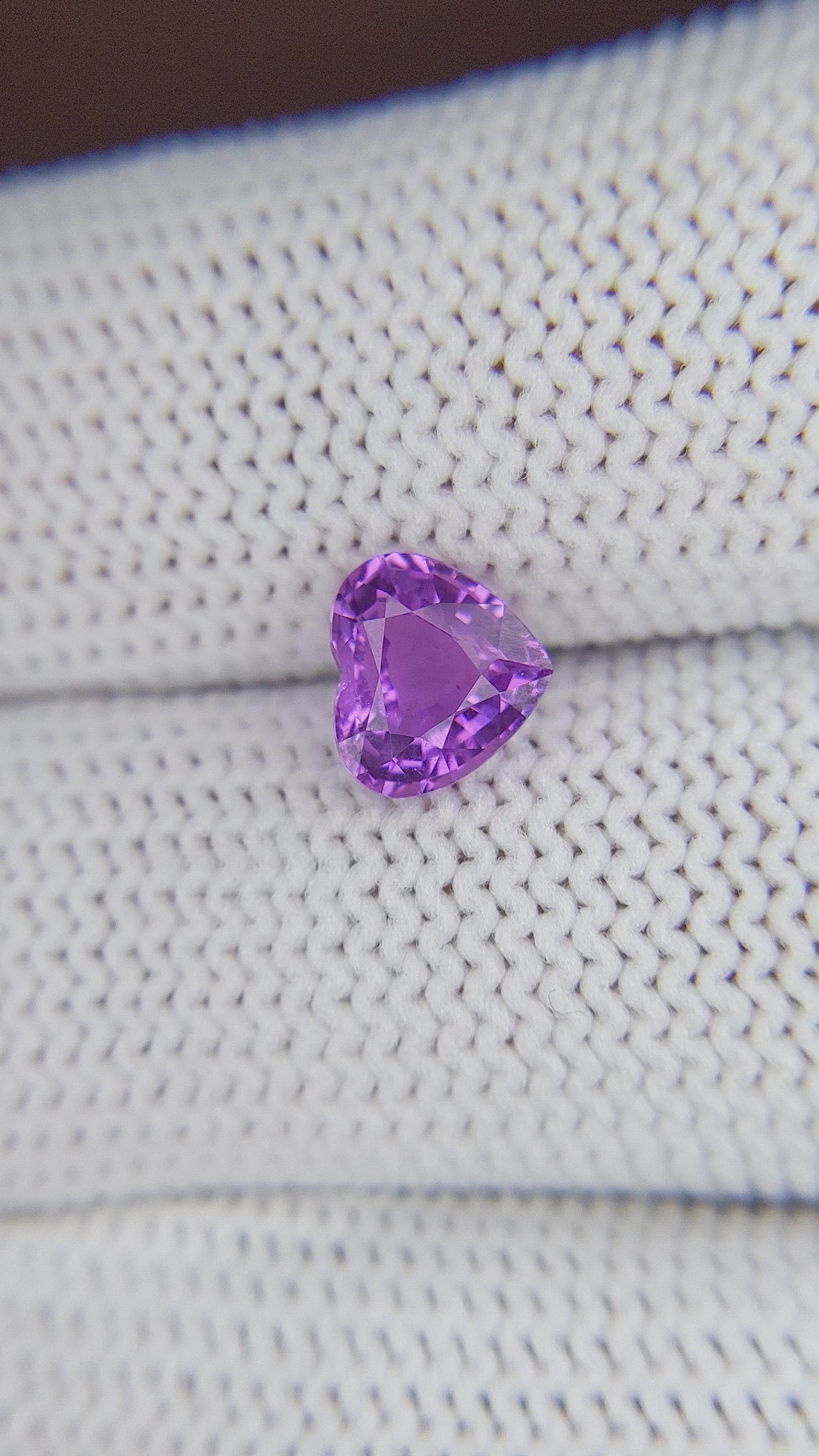 1.53 Ct. Purple Sapphire from Africa Size Video