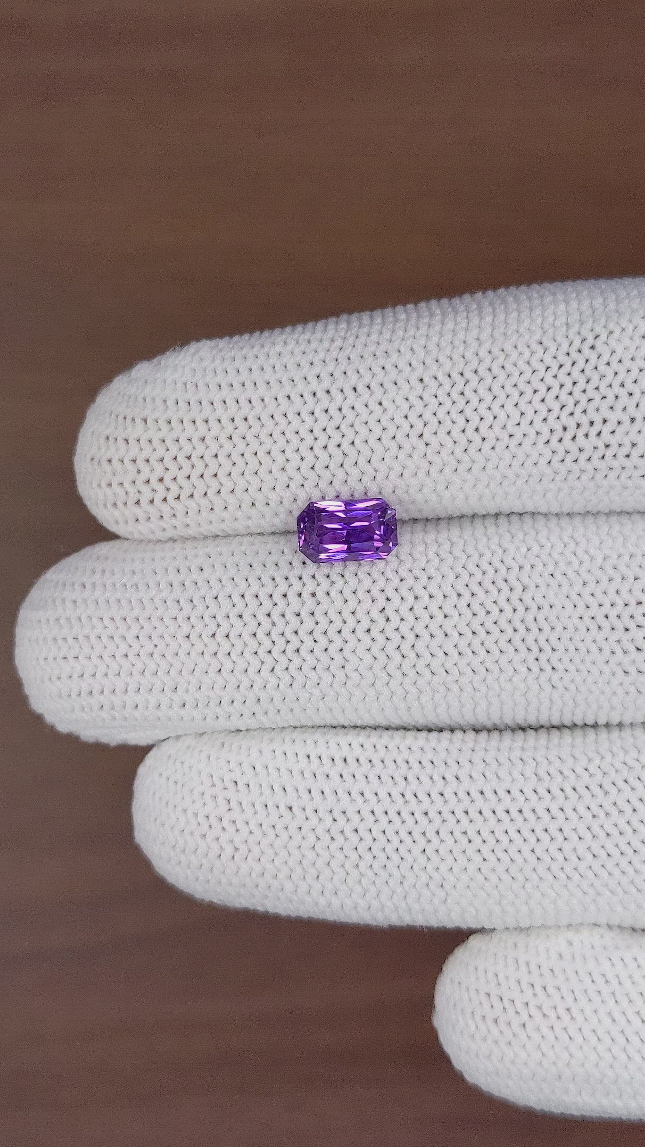 2.01 Ct. Purple Sapphire from Africa Size Video