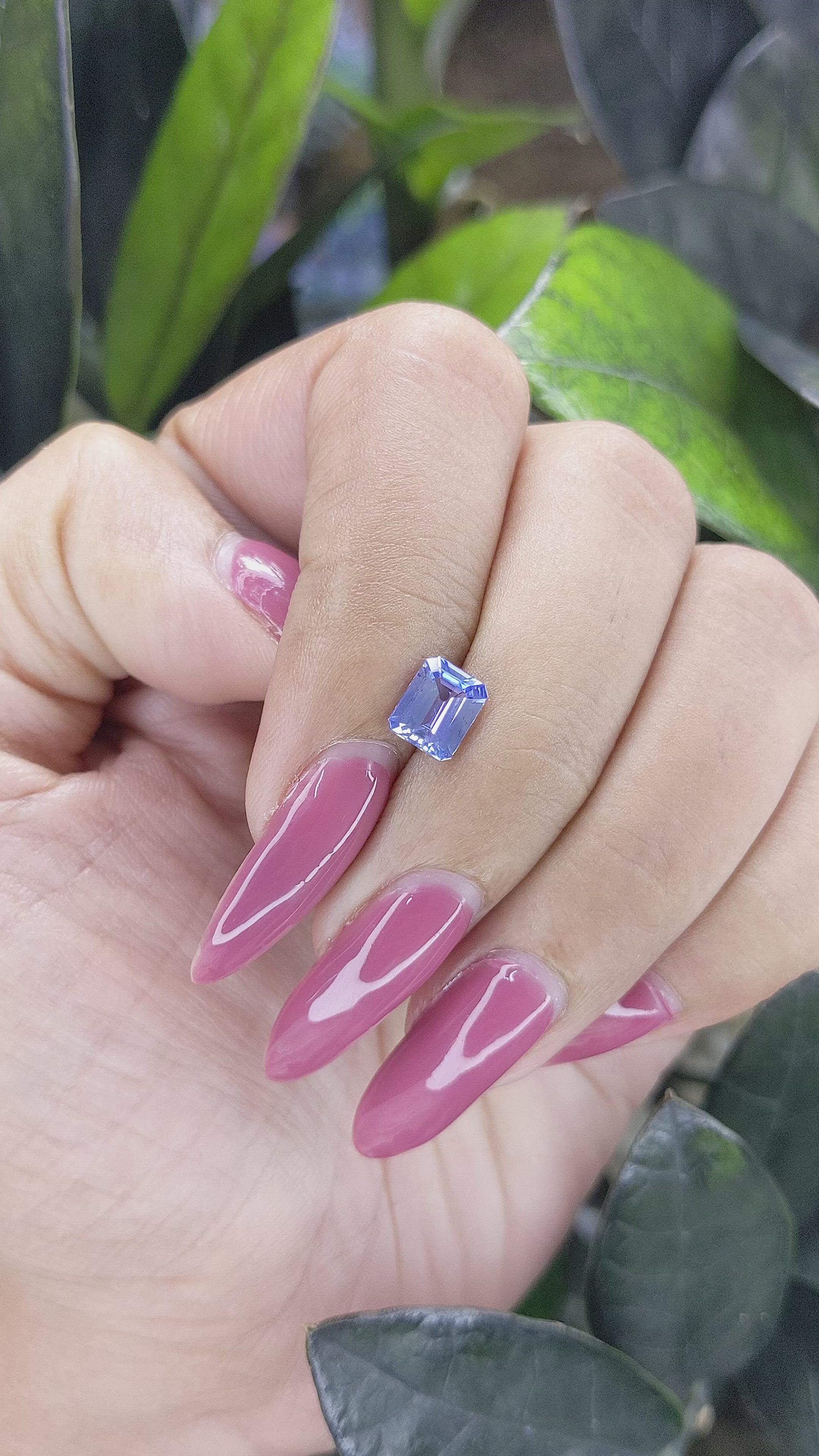 1.16 Ct. Blue Sapphire from Africa Size Video