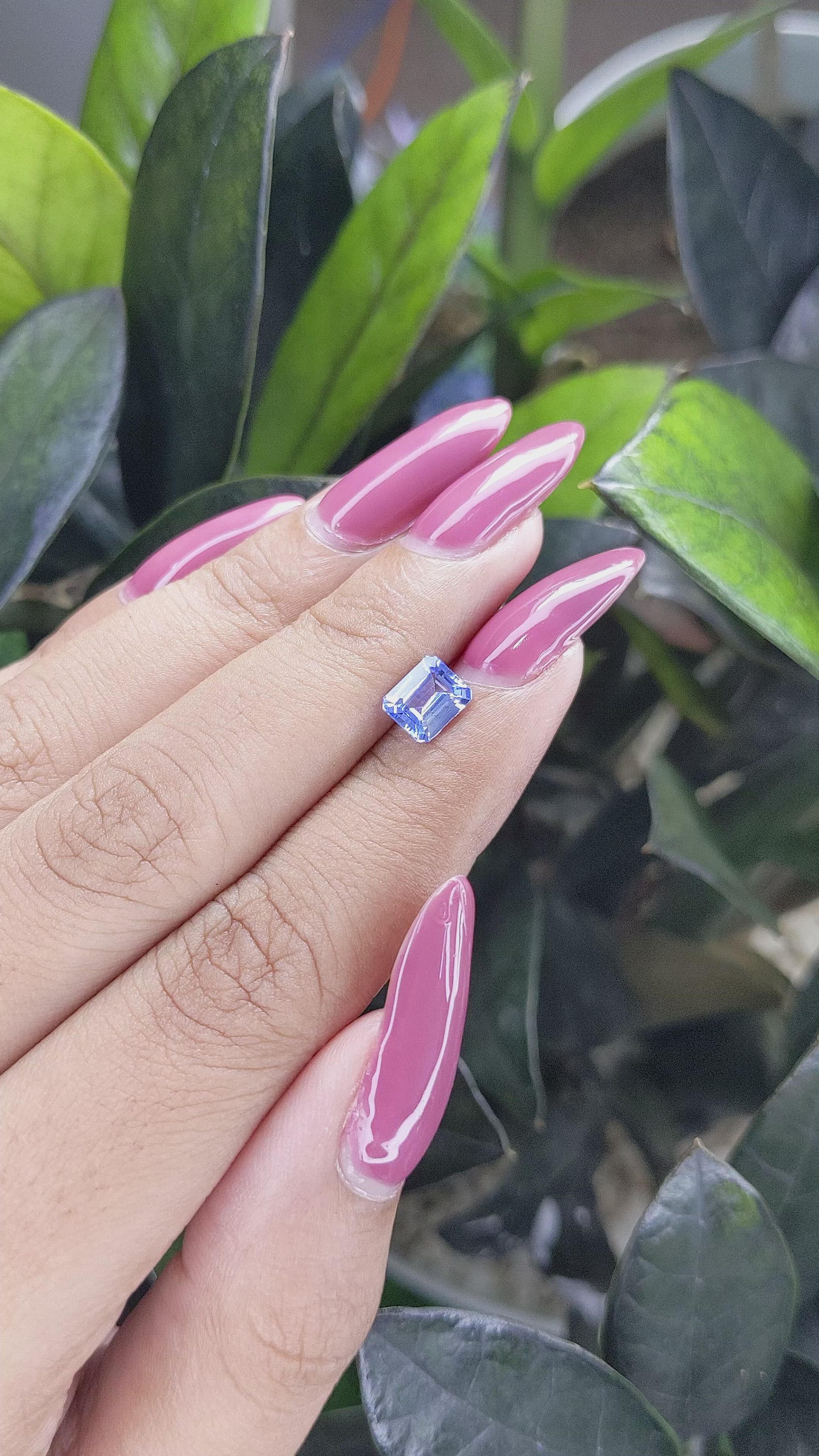 1.16 Ct. Blue Sapphire from Africa Size Video