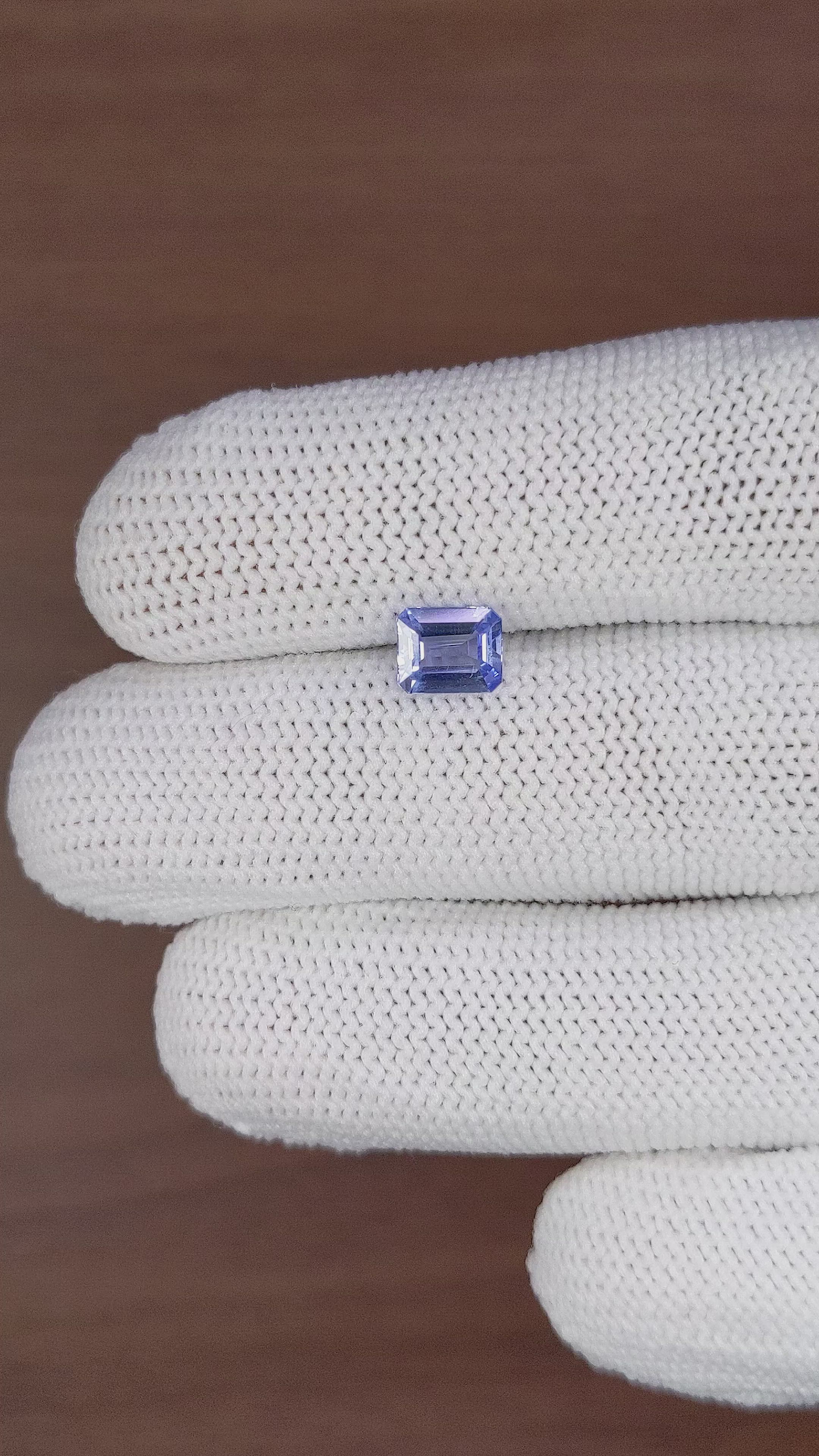 1.16 Ct. Blue Sapphire from Africa Size Video