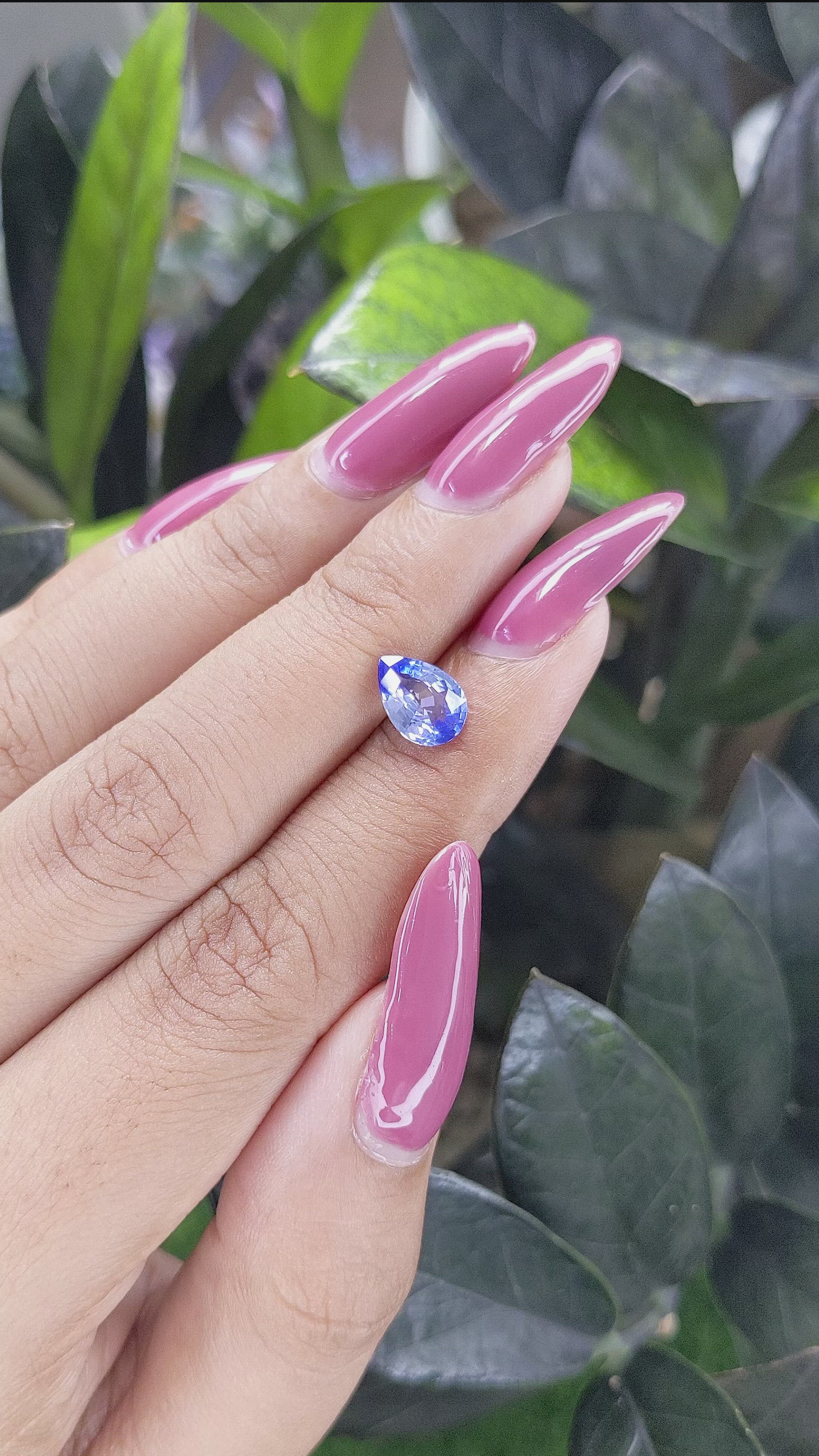 1.37 Ct. Bi Color Sapphire from Africa Size Video