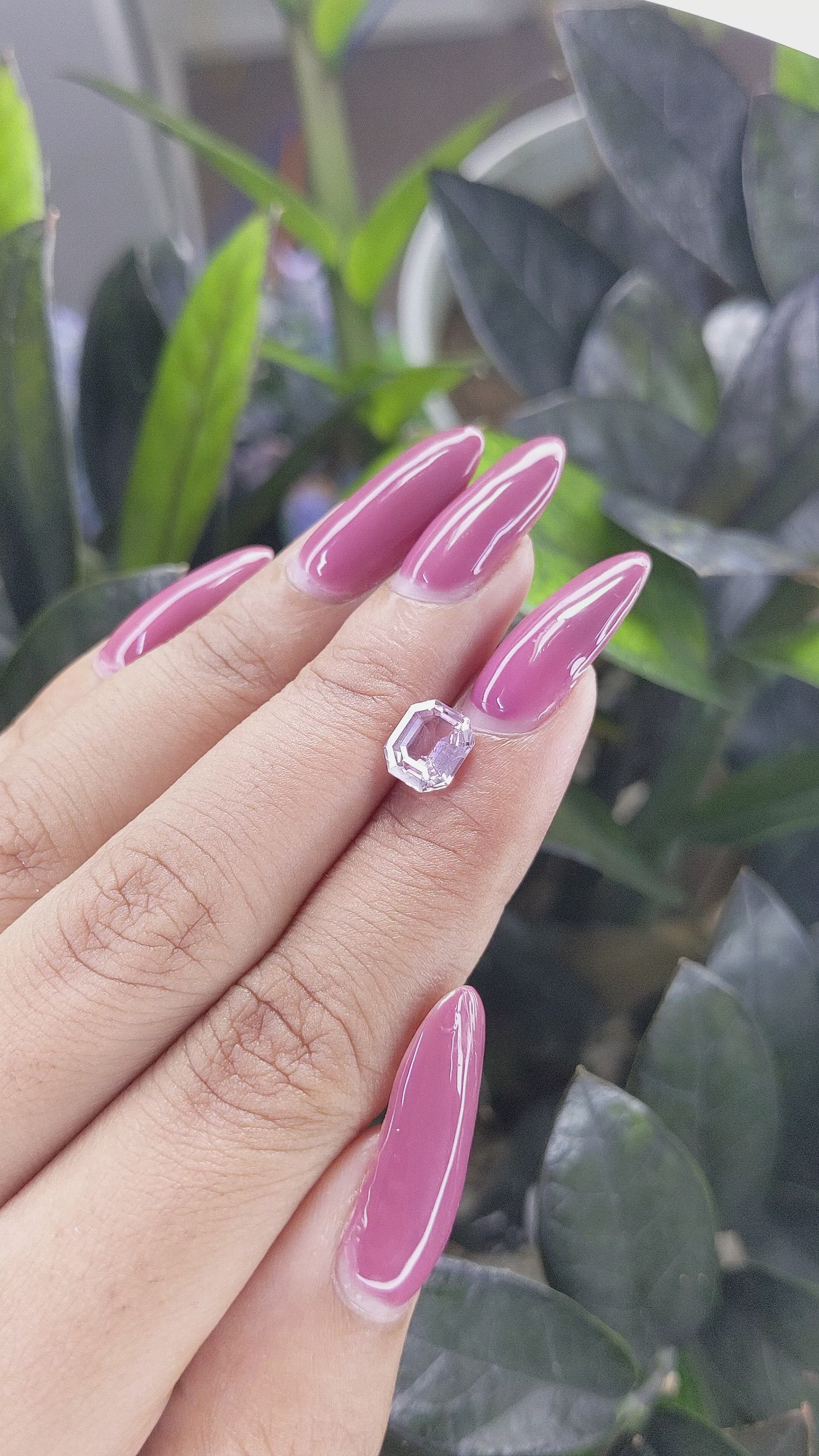 1.53 Ct. Pink Sapphire from Africa Size Video