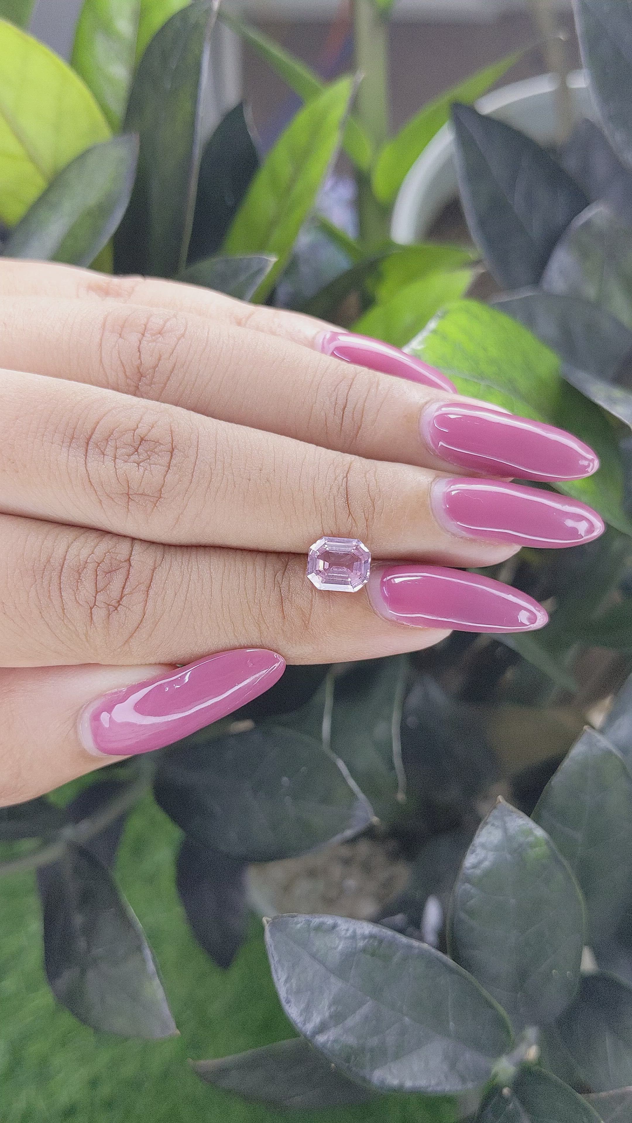 1.53 Ct. Pink Sapphire from Africa Size Video