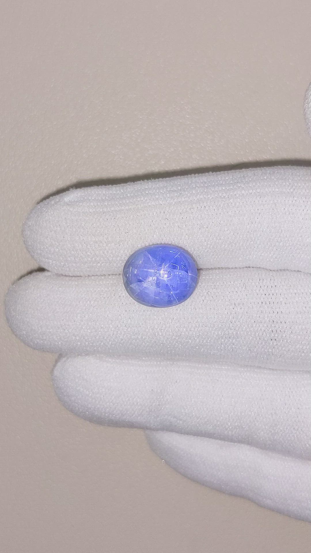 9.60 Ct. Blue Star Sapphire from Burma (Myanmar) Size Video