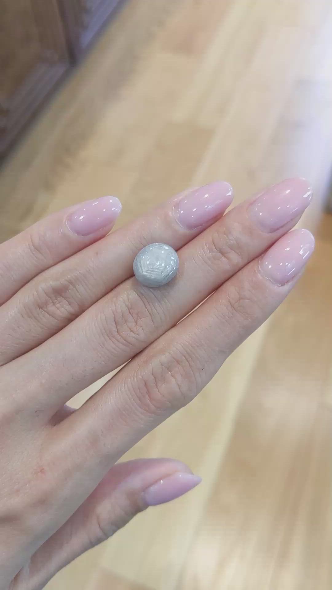 9.27 Ct. Grey Star Sapphire from Burma (Myanmar) Size Video