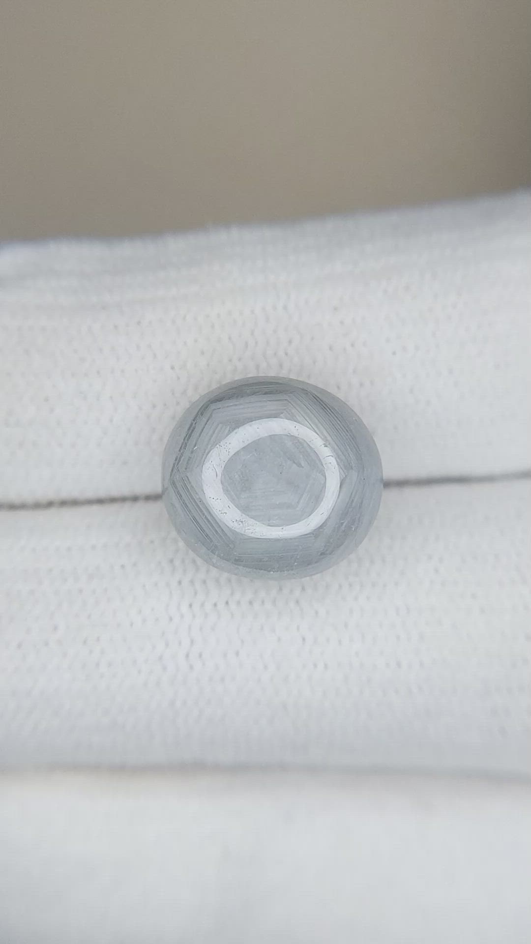 9.27 Ct. Grey Star Sapphire from Burma (Myanmar) Size Video
