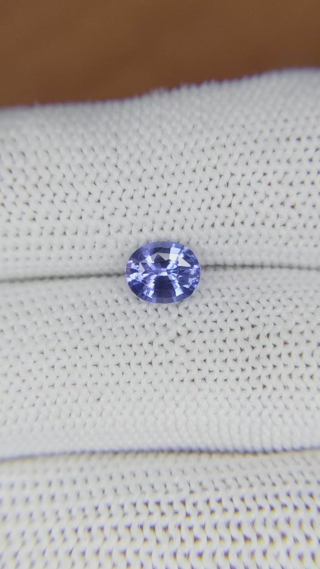 1.07 Ct. Blue Sapphire from Ceylon (Sri Lanka) Size Video