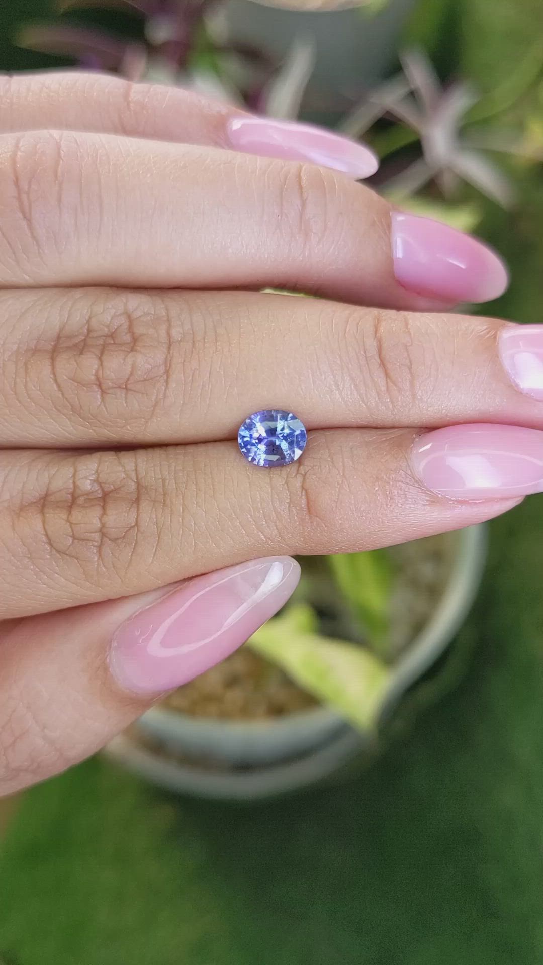 1.07 Ct. Blue Sapphire from Ceylon (Sri Lanka) Size Video