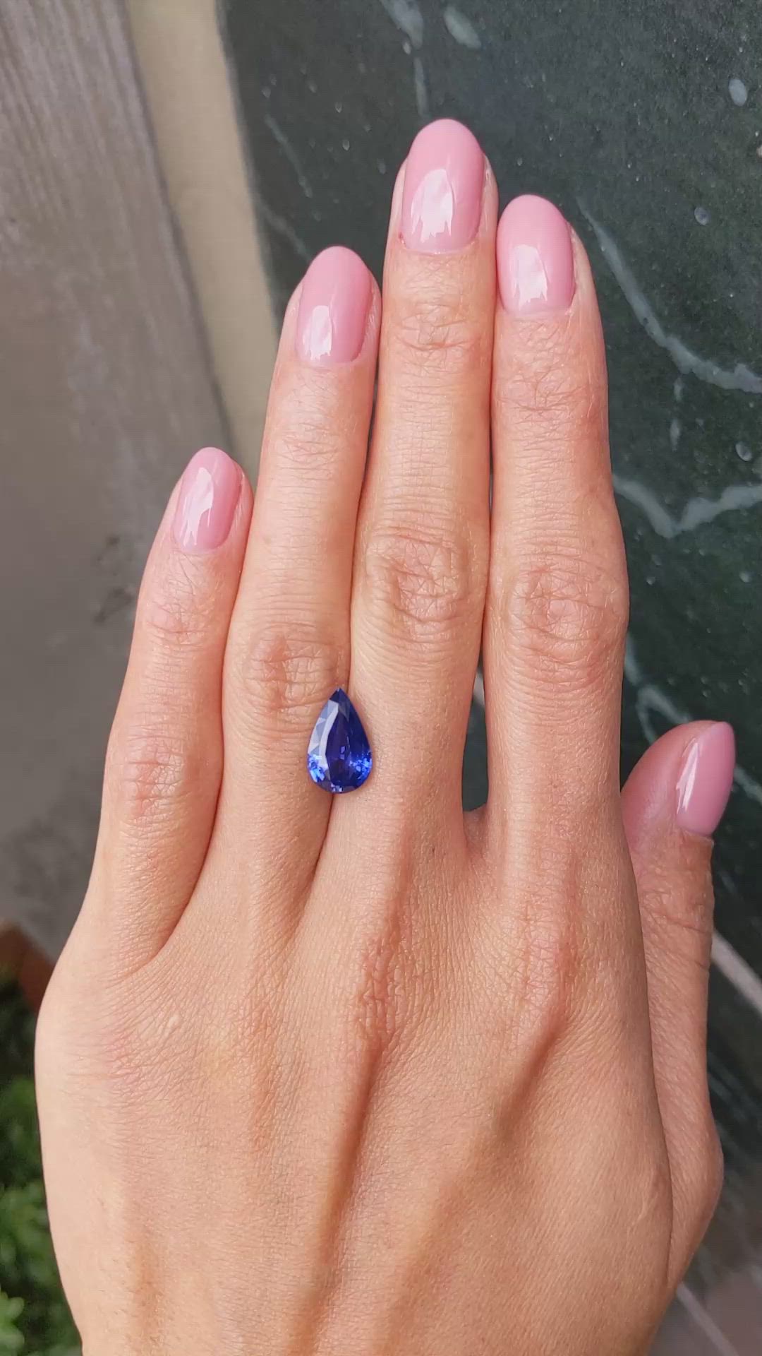 3.55 Ct. Blue Sapphire from Ceylon (Sri Lanka) Size Video