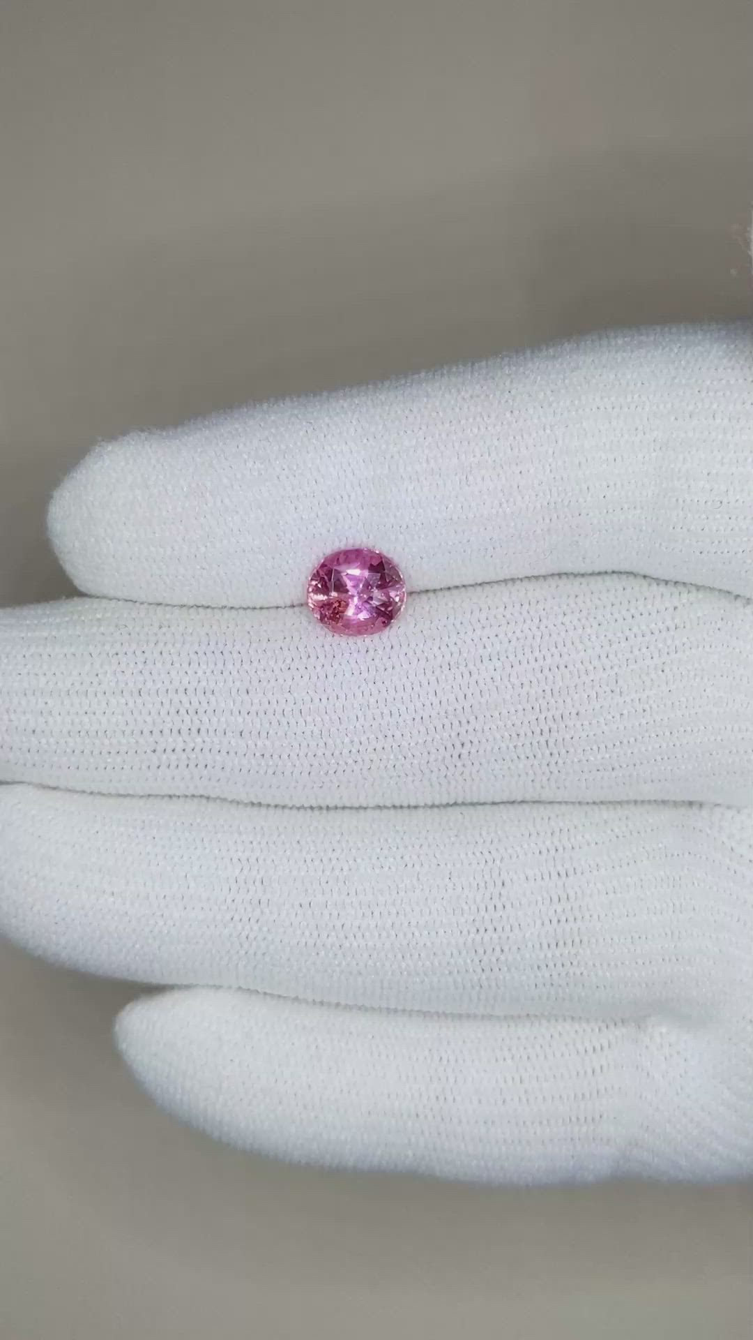 2.00 Ct. Pink Sapphire from Madagascar Size Video