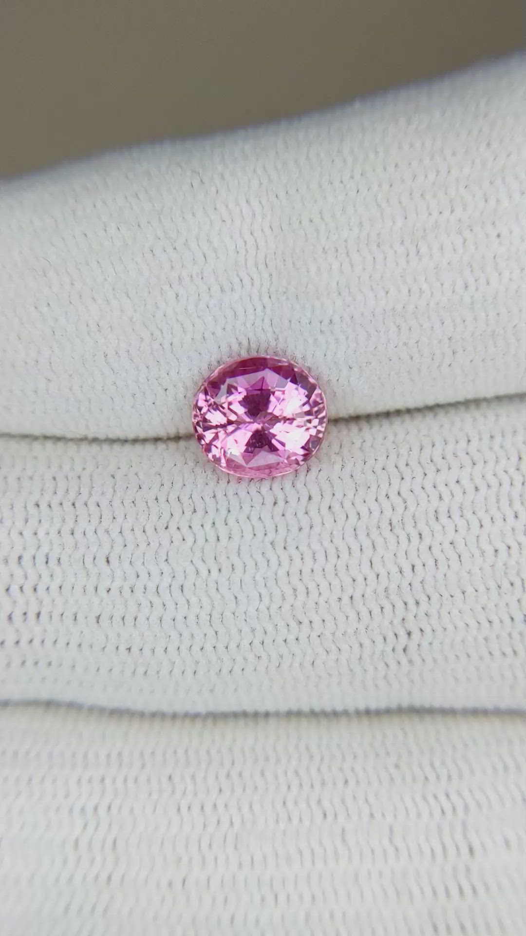 2.00 Ct. Pink Sapphire from Madagascar Size Video