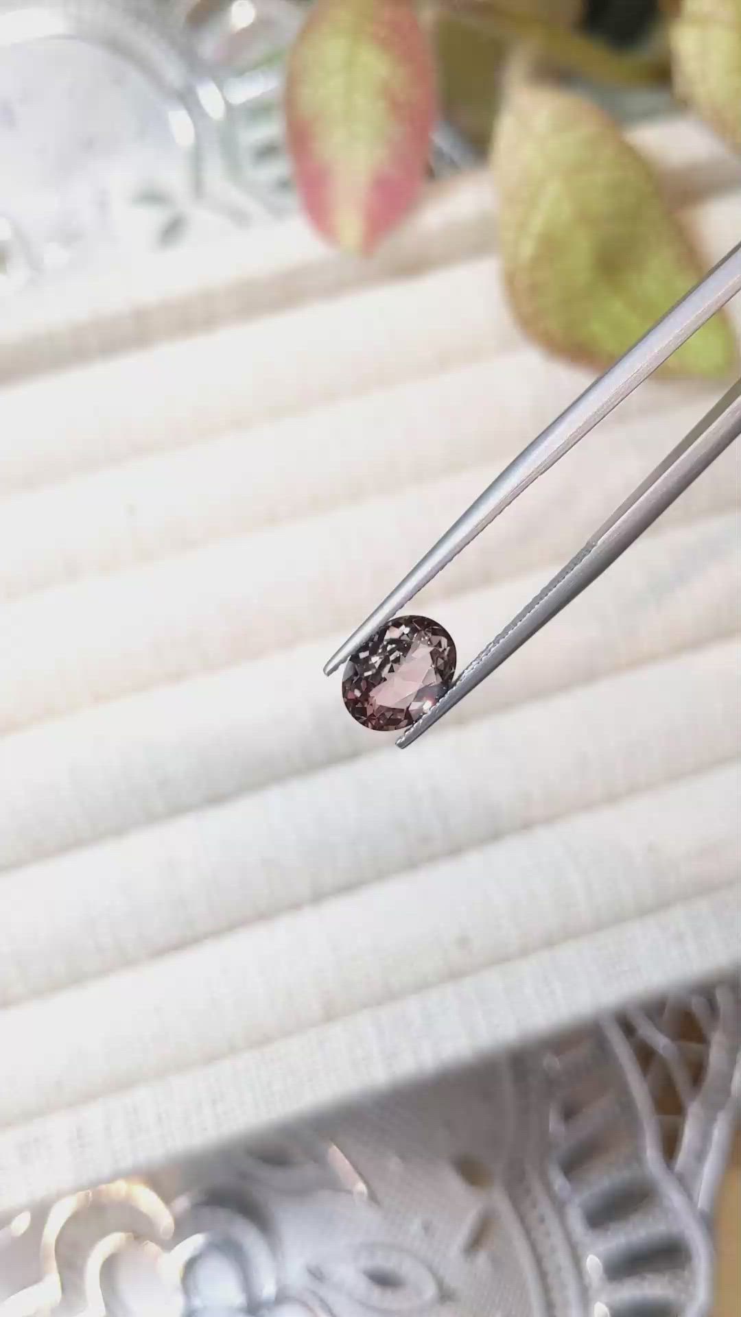 2.01 Ct. Brown Sapphire from Ceylon (Sri Lanka) Size Video