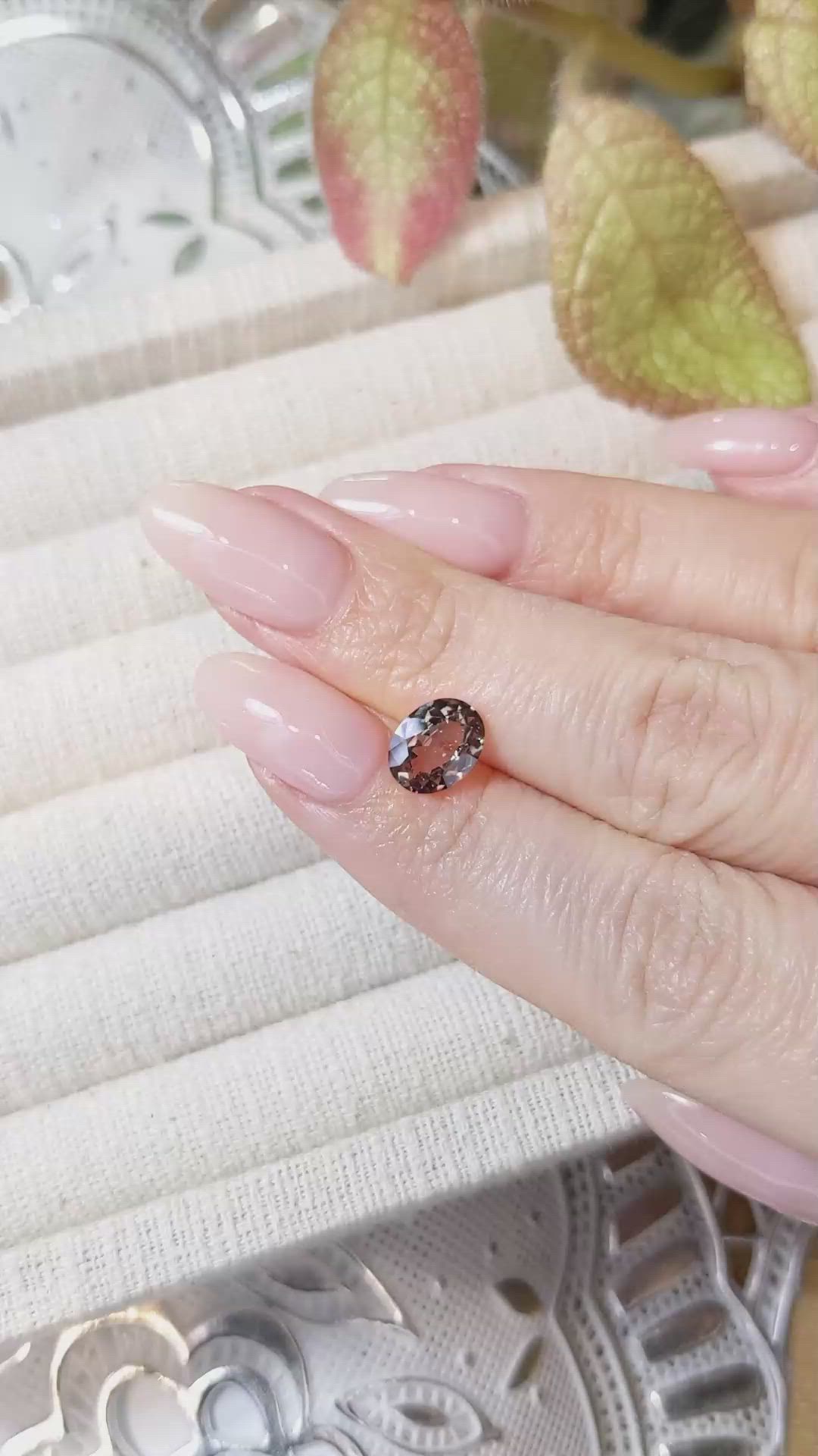 2.01 Ct. Brown Sapphire from Ceylon (Sri Lanka) Size Video