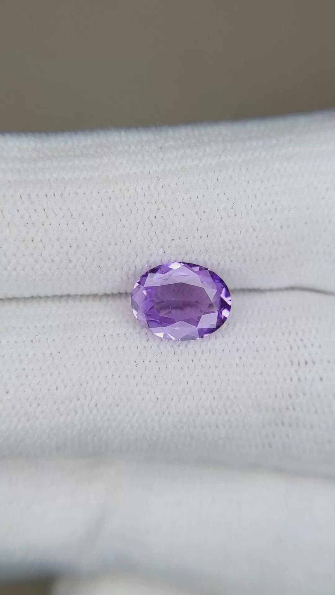 1.42 Ct. Purple Sapphire from Ceylon (Sri Lanka) Size Video