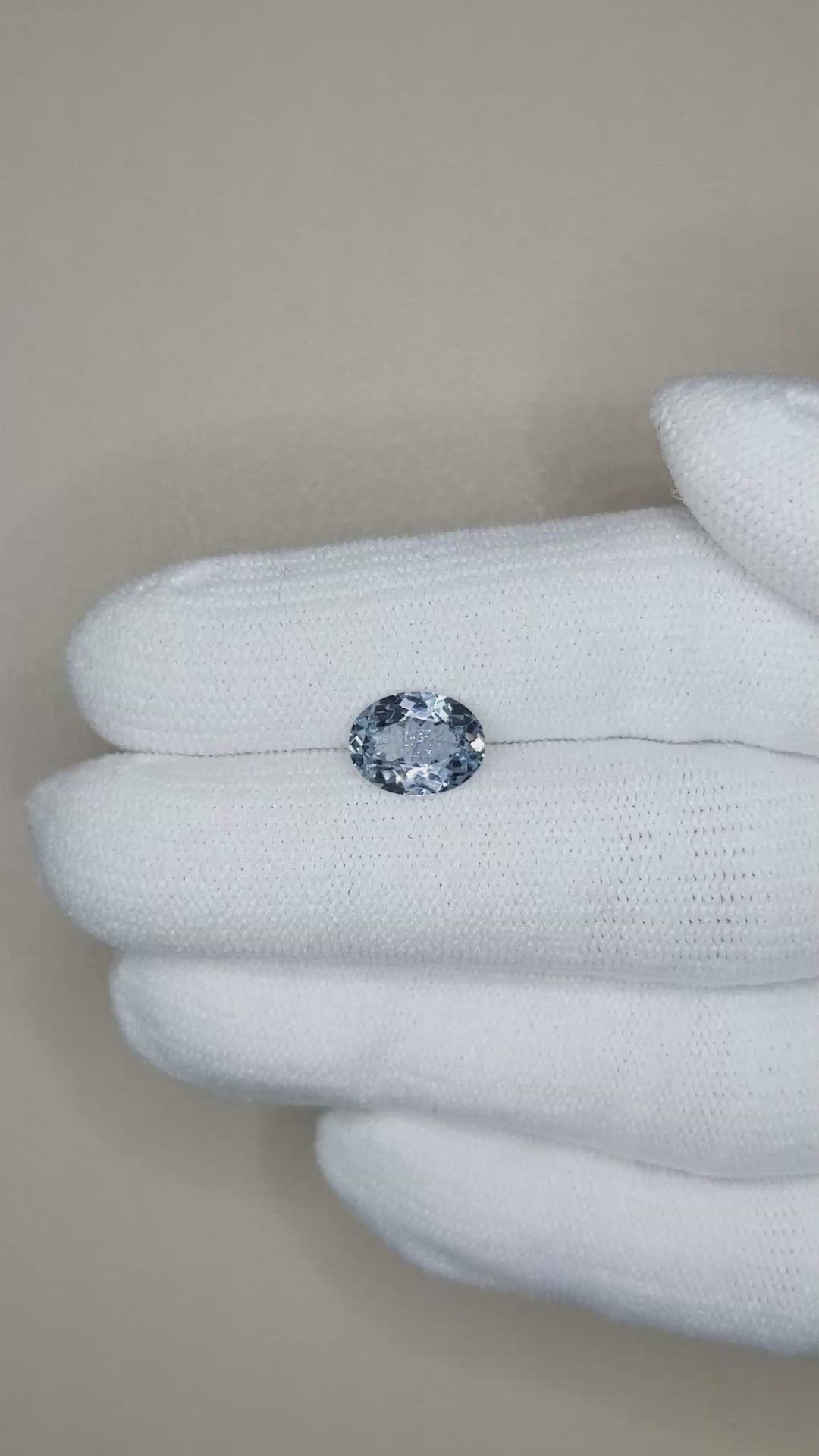 2.09 Ct. Blue Sapphire from Ceylon (Sri Lanka) Size Video