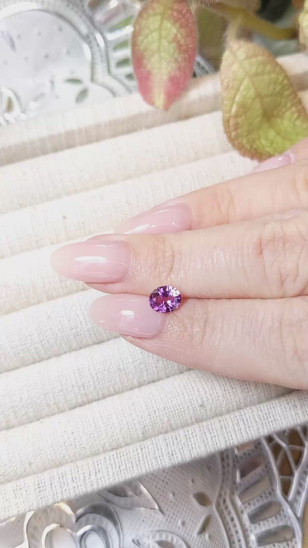 0.98 Ct. Pink Sapphire from Ceylon (Sri Lanka) Size Video