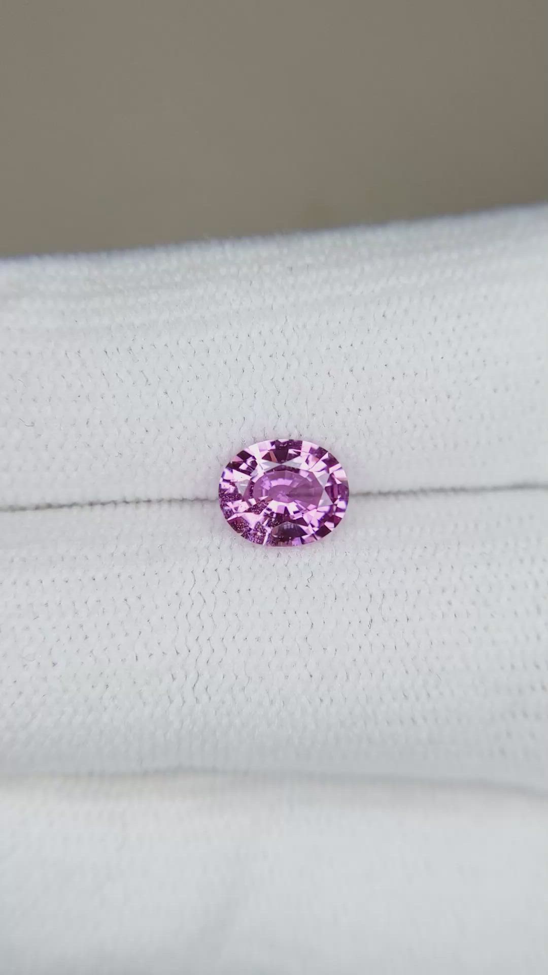 0.98 Ct. Pink Sapphire from Ceylon (Sri Lanka) Size Video