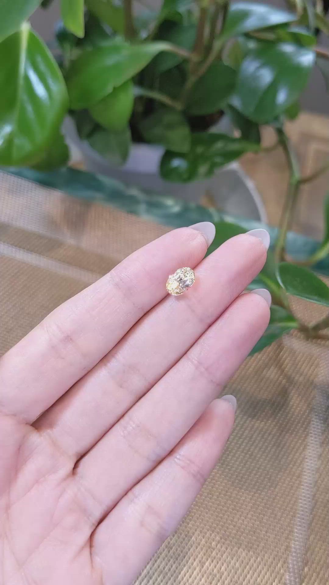 2.20 Ct. Yellow Sapphire from Ceylon (Sri Lanka) Size Video