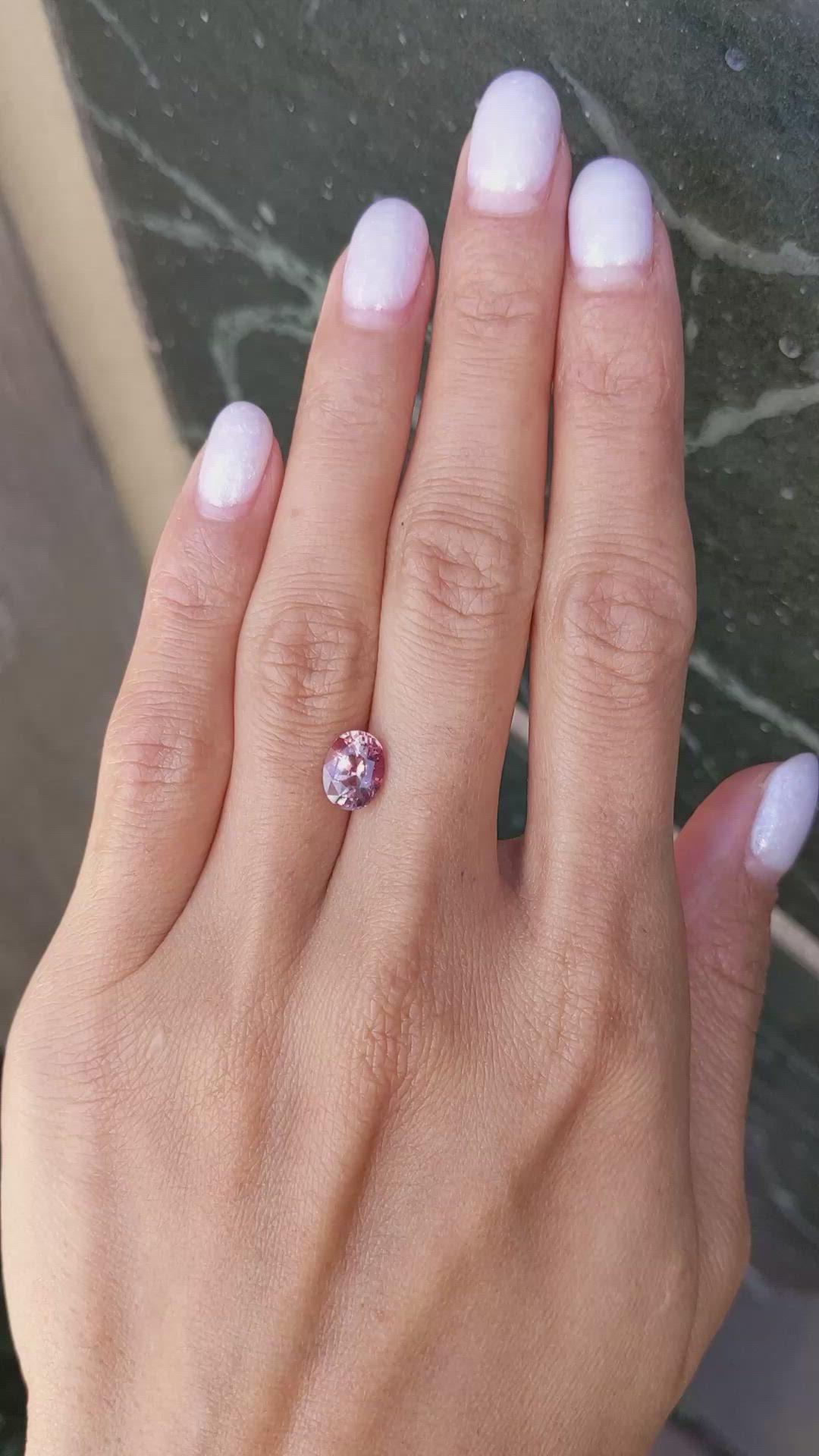 2.13 Ct. Padparadscha Sapphire from Ceylon (Sri Lanka) Size Video