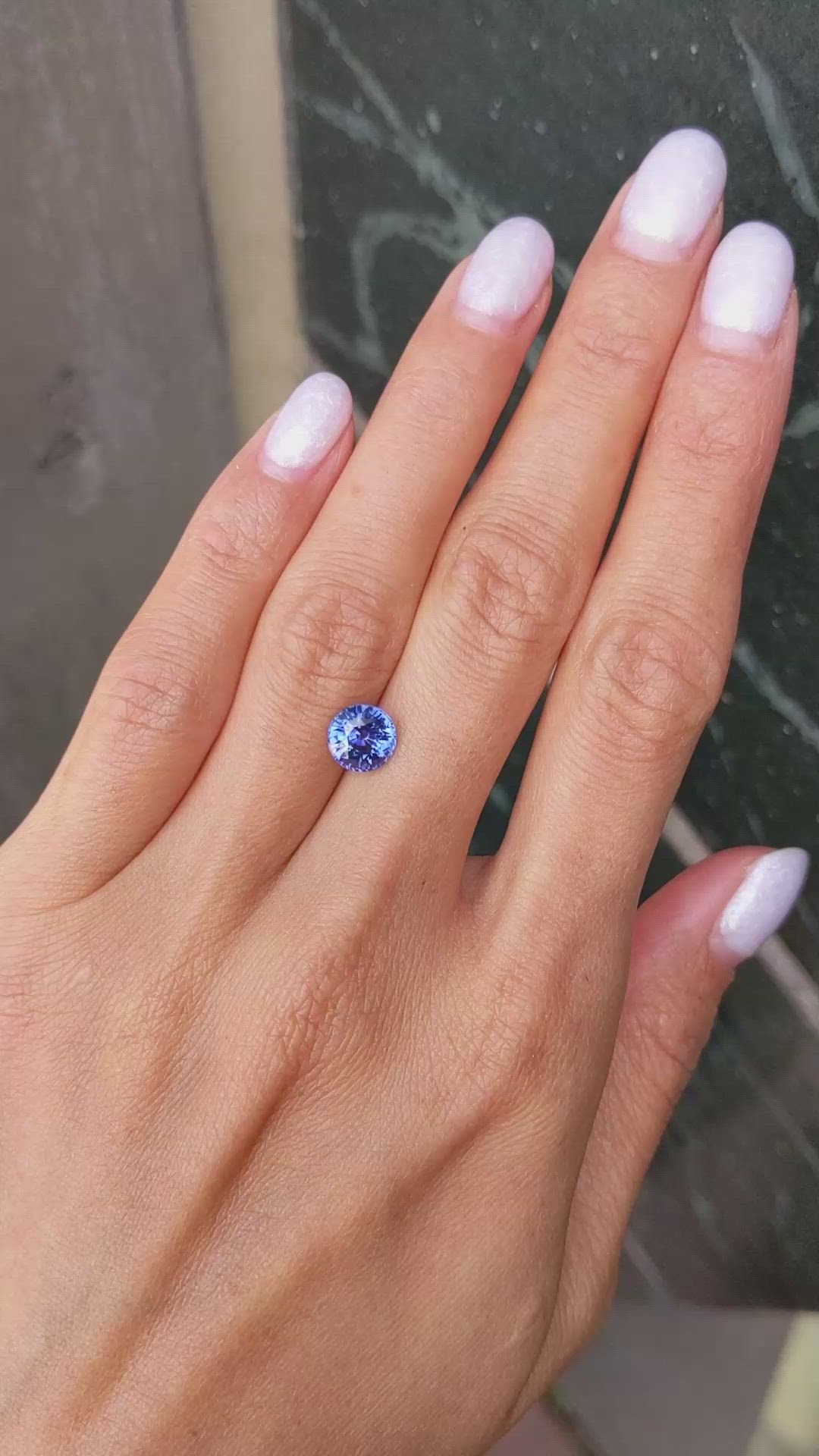 2.10 Ct. Blue Sapphire from Ceylon (Sri Lanka) Size Video