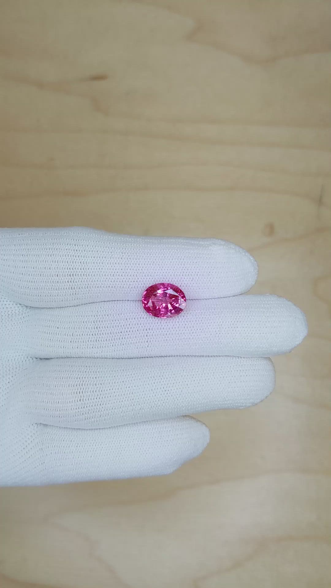 4.11 Ct. Pink Sapphire from Madagascar Size Video