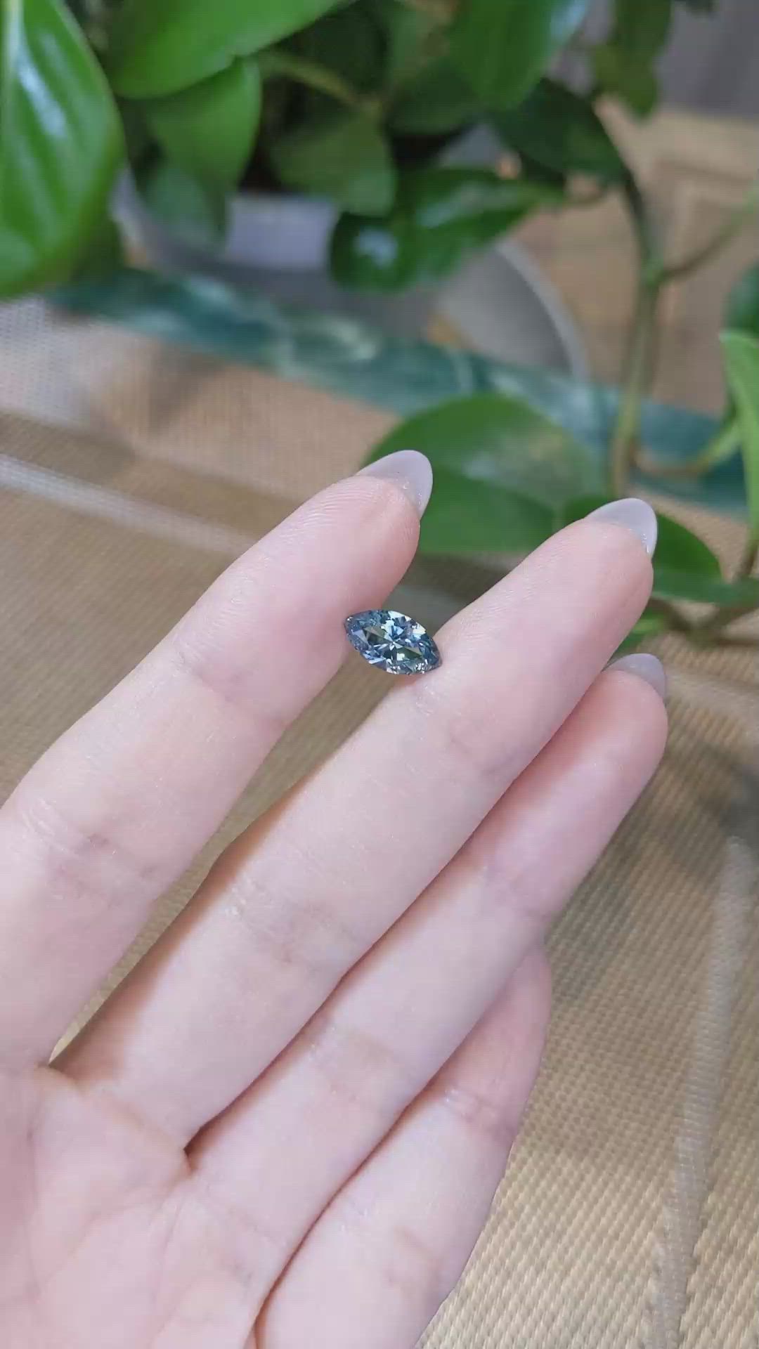 1.44 Ct. Greenish Blue Sapphire from Montana Size Video