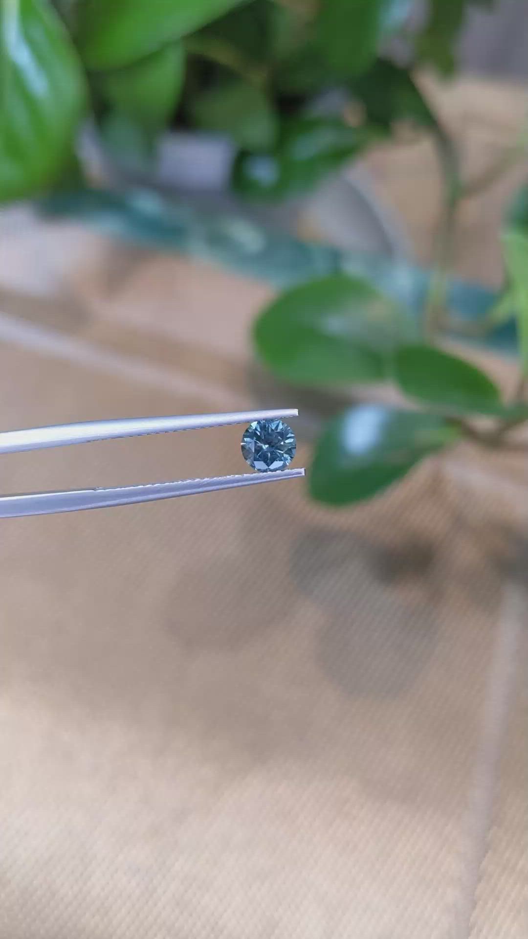 0.68 Ct. Greenish Blue Sapphire from Montana Size Video