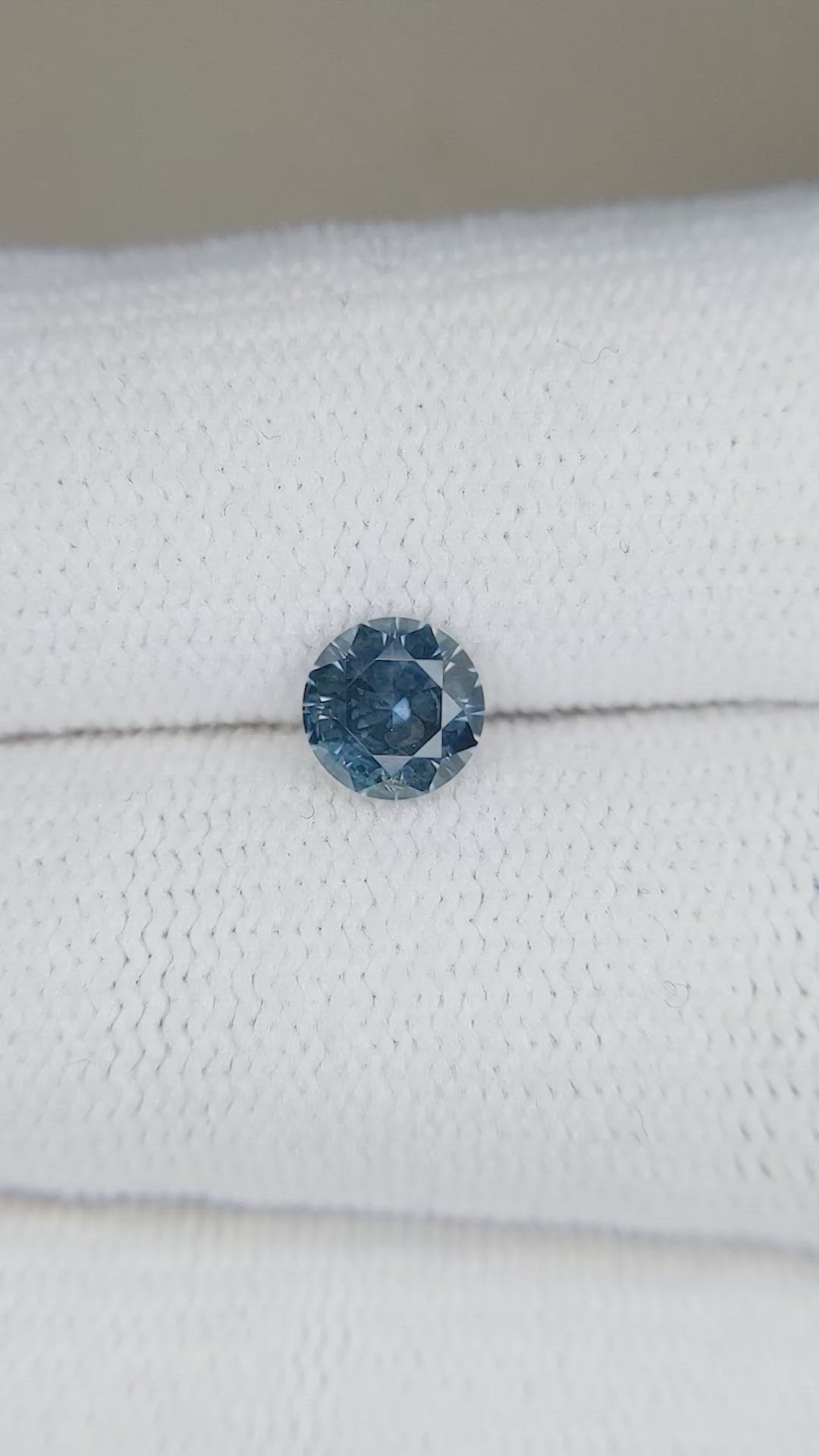 0.76 Ct. Greenish Blue Sapphire from Montana Size Video