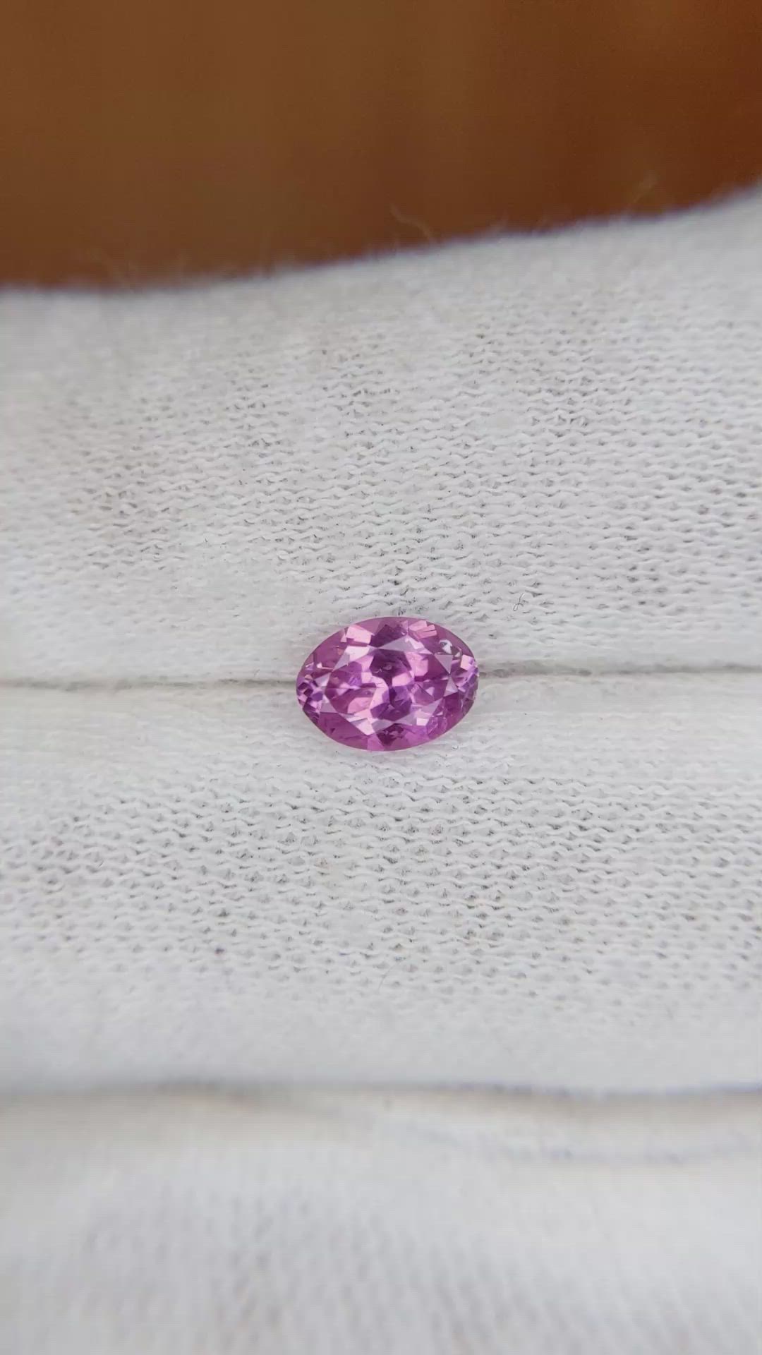 0.85 Ct. Pink Sapphire from Ceylon (Sri Lanka) Size Video