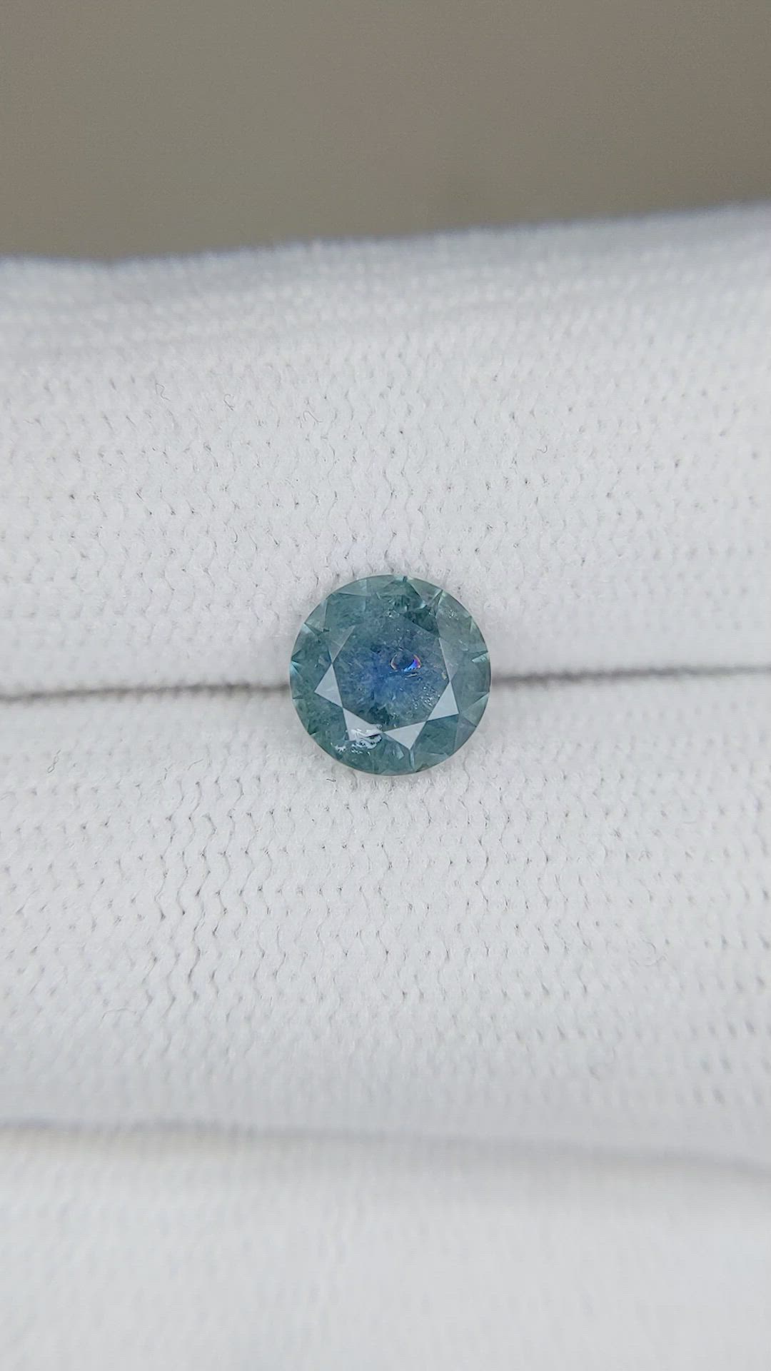 1.16 Ct. Greenish Blue Sapphire from Montana Size Video
