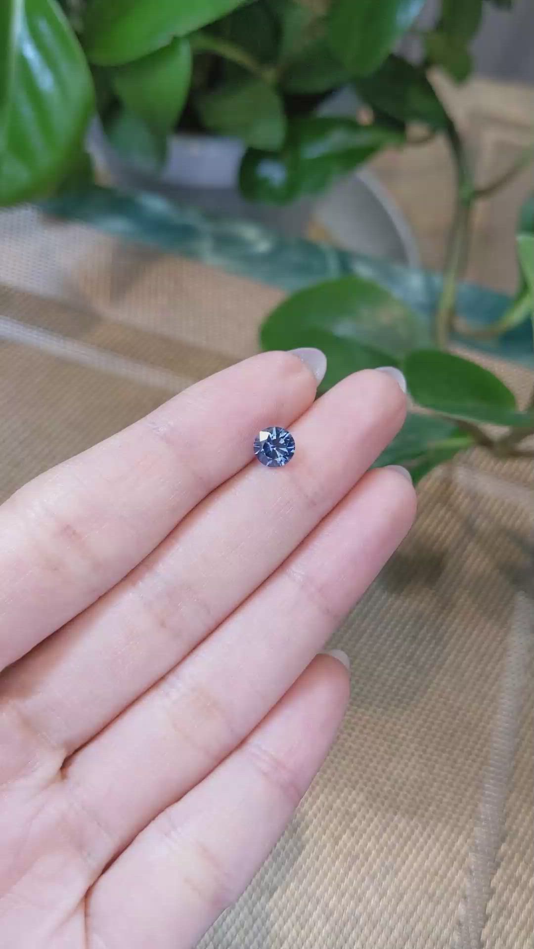 1.06 Ct. Greenish Blue Sapphire from Montana Size Video