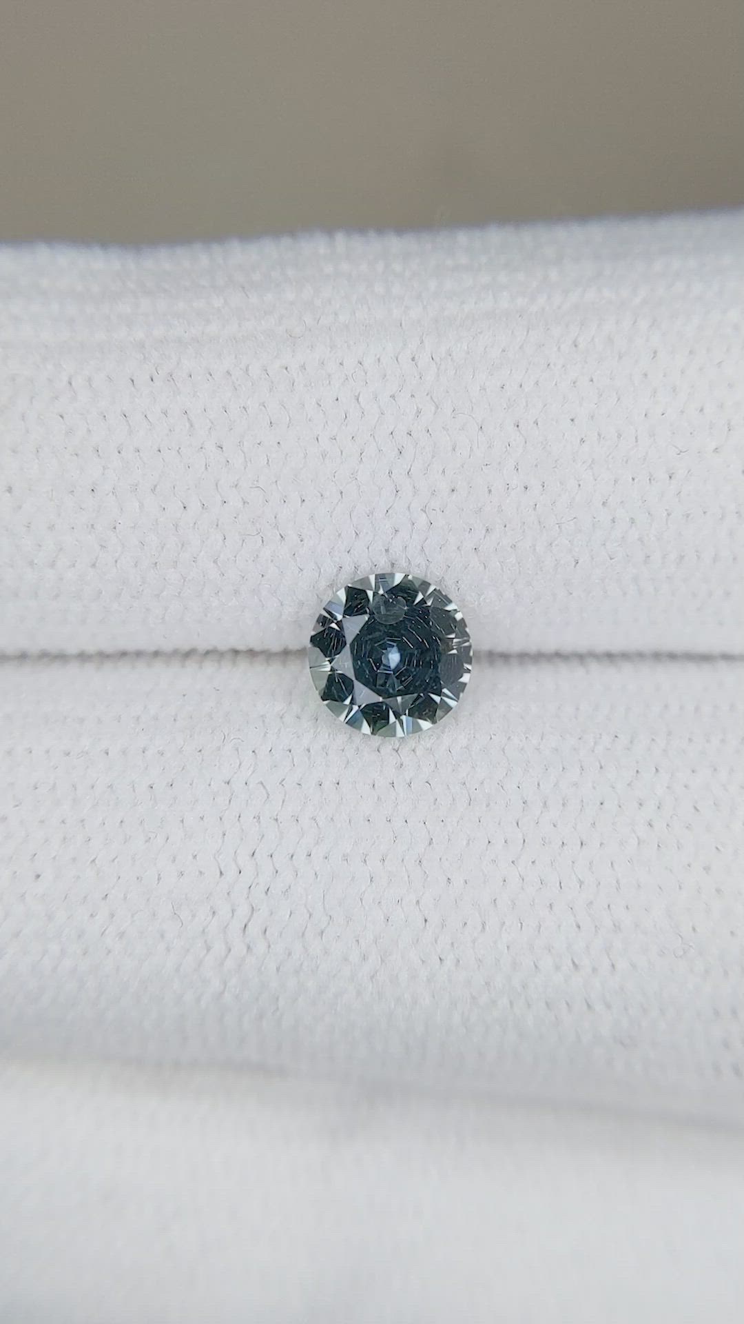 0.84 Ct. Greenish Blue Sapphire from Montana Size Video