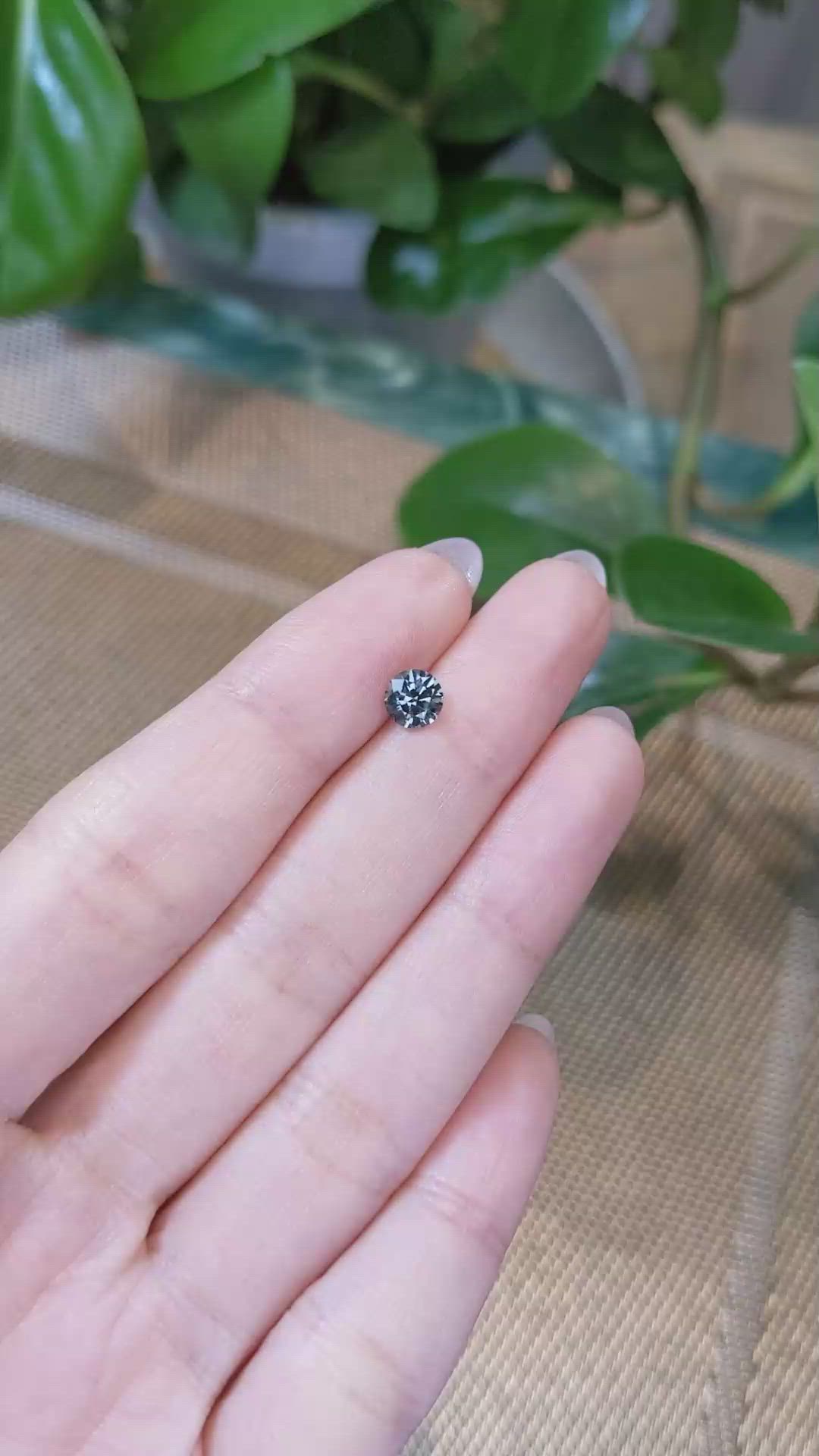 0.84 Ct. Greenish Blue Sapphire from Montana Size Video