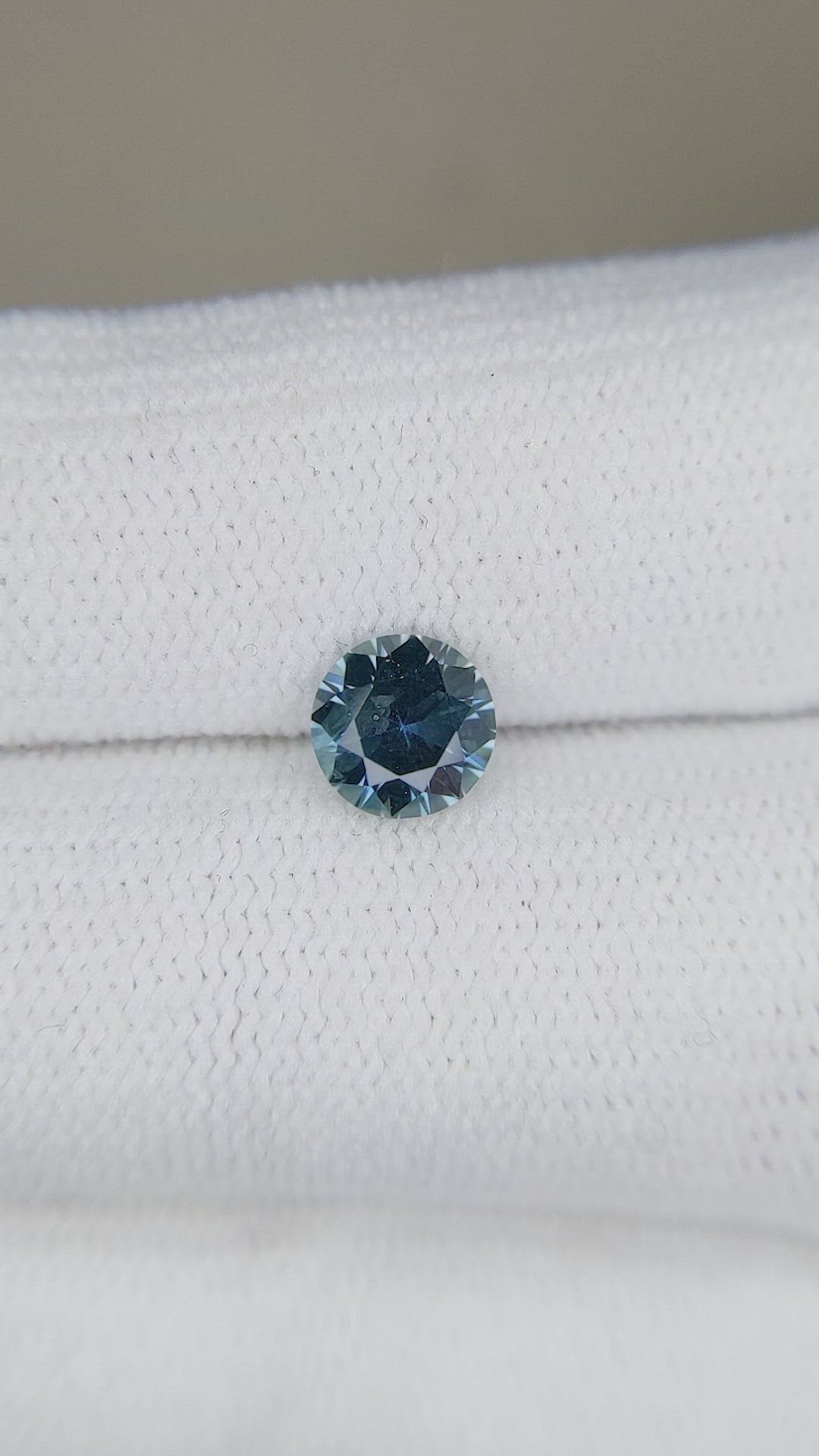 0.97 Ct. Bluish Green Sapphire from Montana Size Video