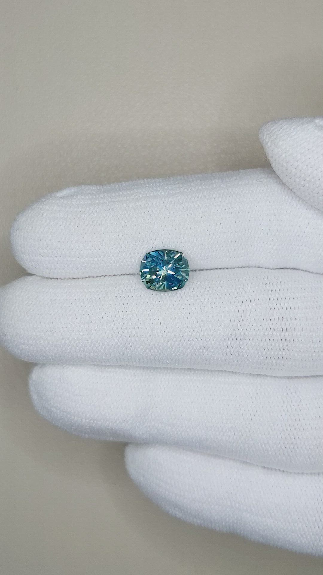 1.80 Ct. Bluish Green Sapphire from Montana Size Video