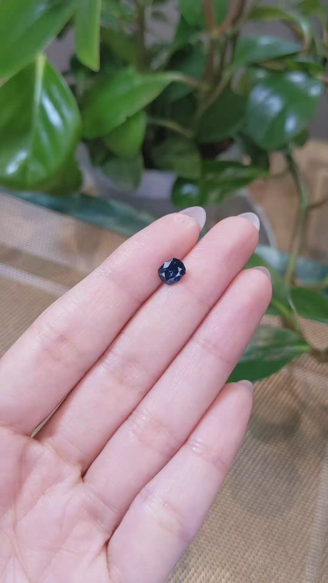 1.21 Ct. Greenish Blue Sapphire from Montana Size Video