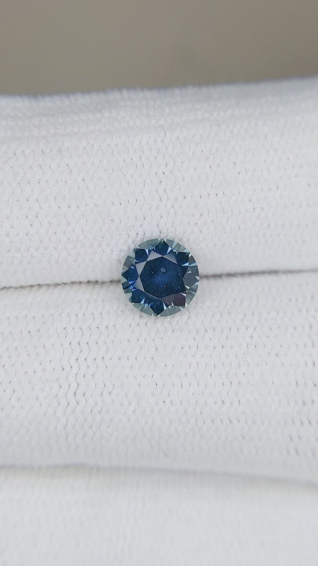 1.01 Ct. Greenish Blue Sapphire from Montana Size Video