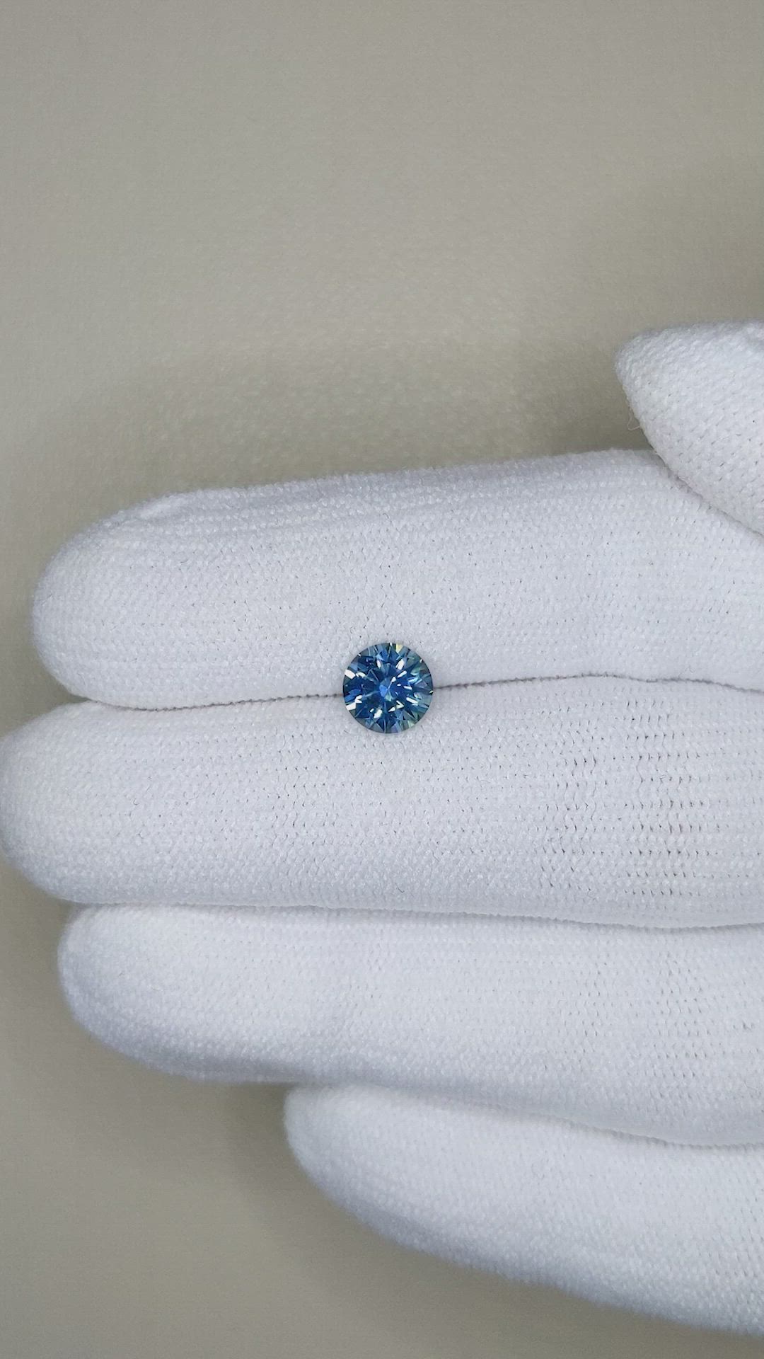 1.01 Ct. Greenish Blue Sapphire from Montana Size Video